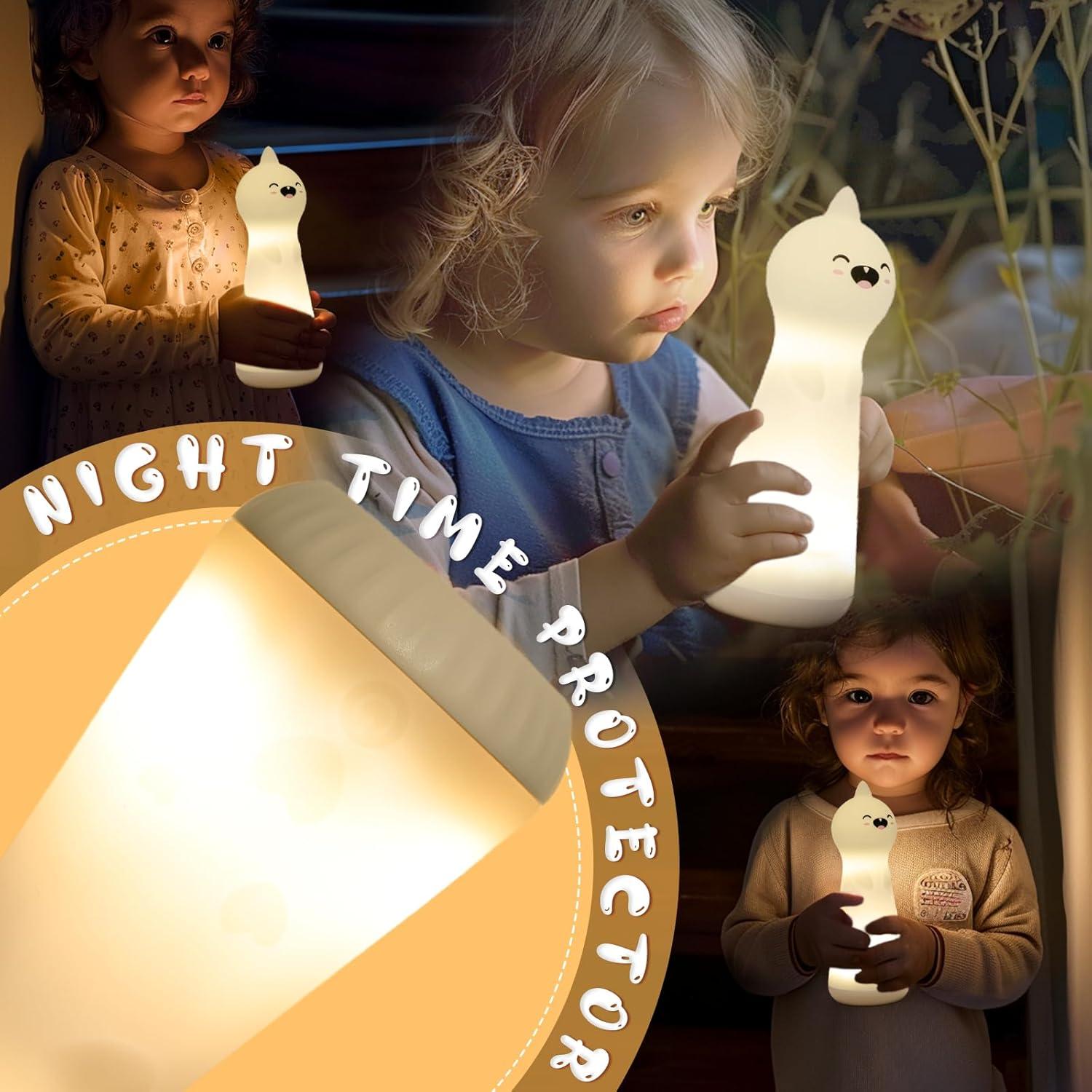 Linterna Nocturna LED ShaArkMango Recargable para Niños 6.1cm