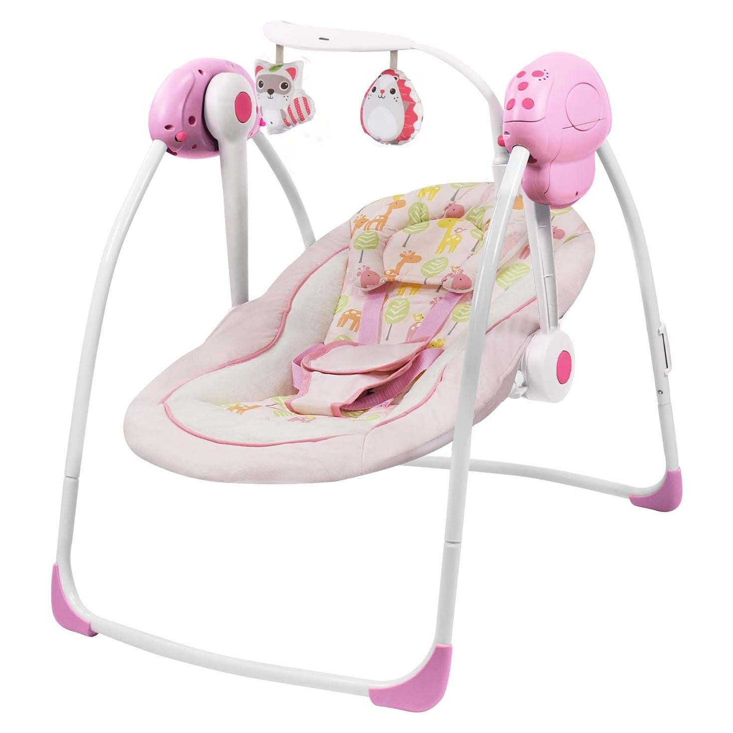 Silla Mecedora Plegable Comfort 25103 para Bebés con Música