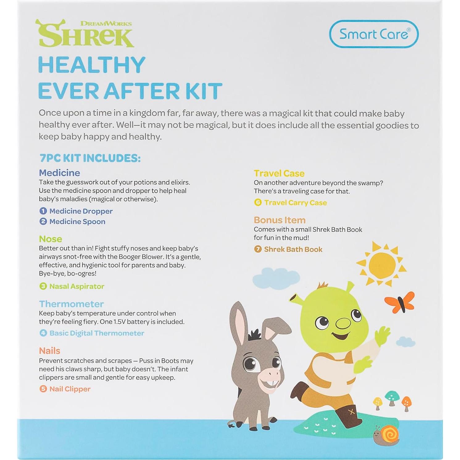 Kit de Cuidado Saludable Shrek para Bebés - 7 Piezas Esenciales