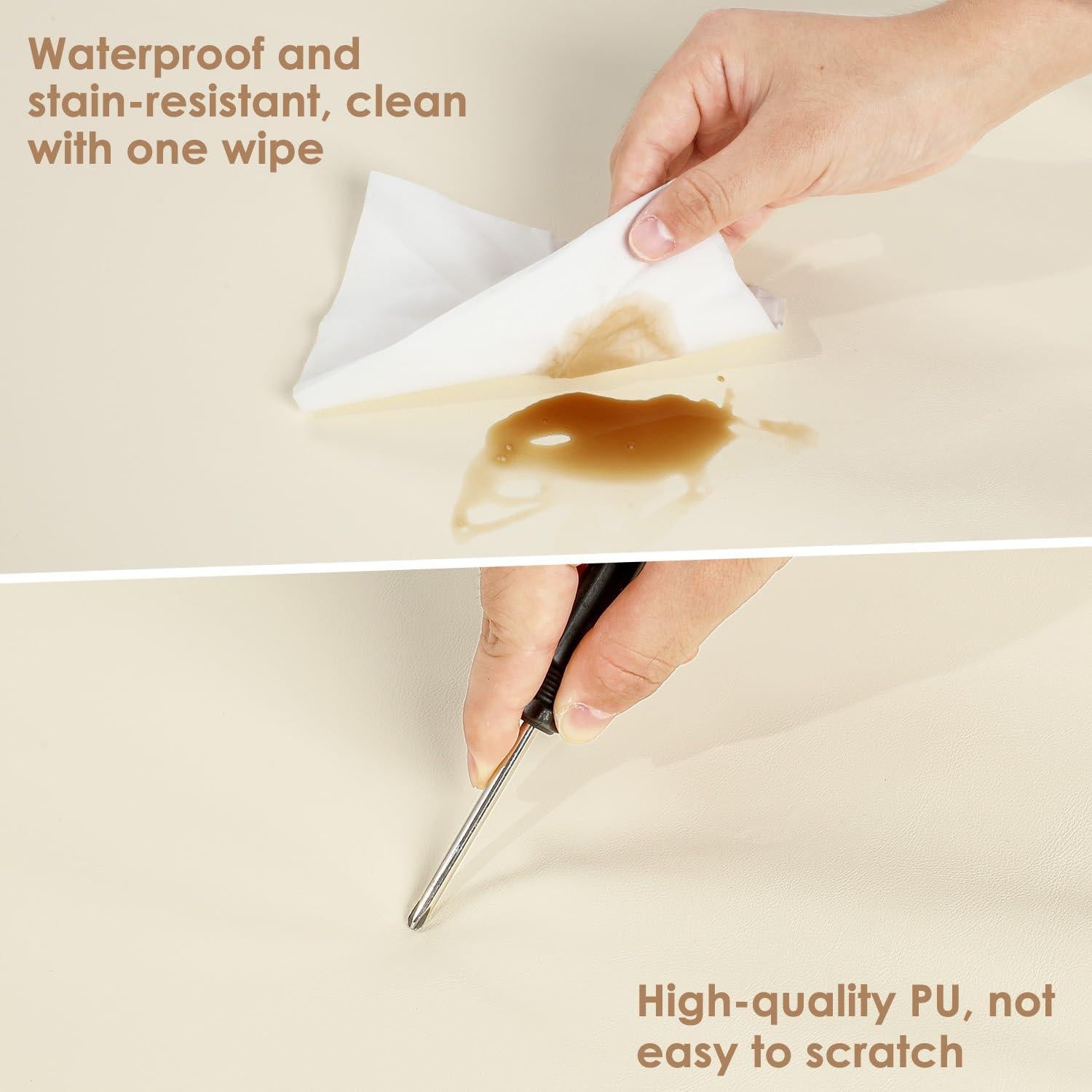 Alfombra de Juego para Bebés 127x127 cm Cuero Vegano Antideslizante