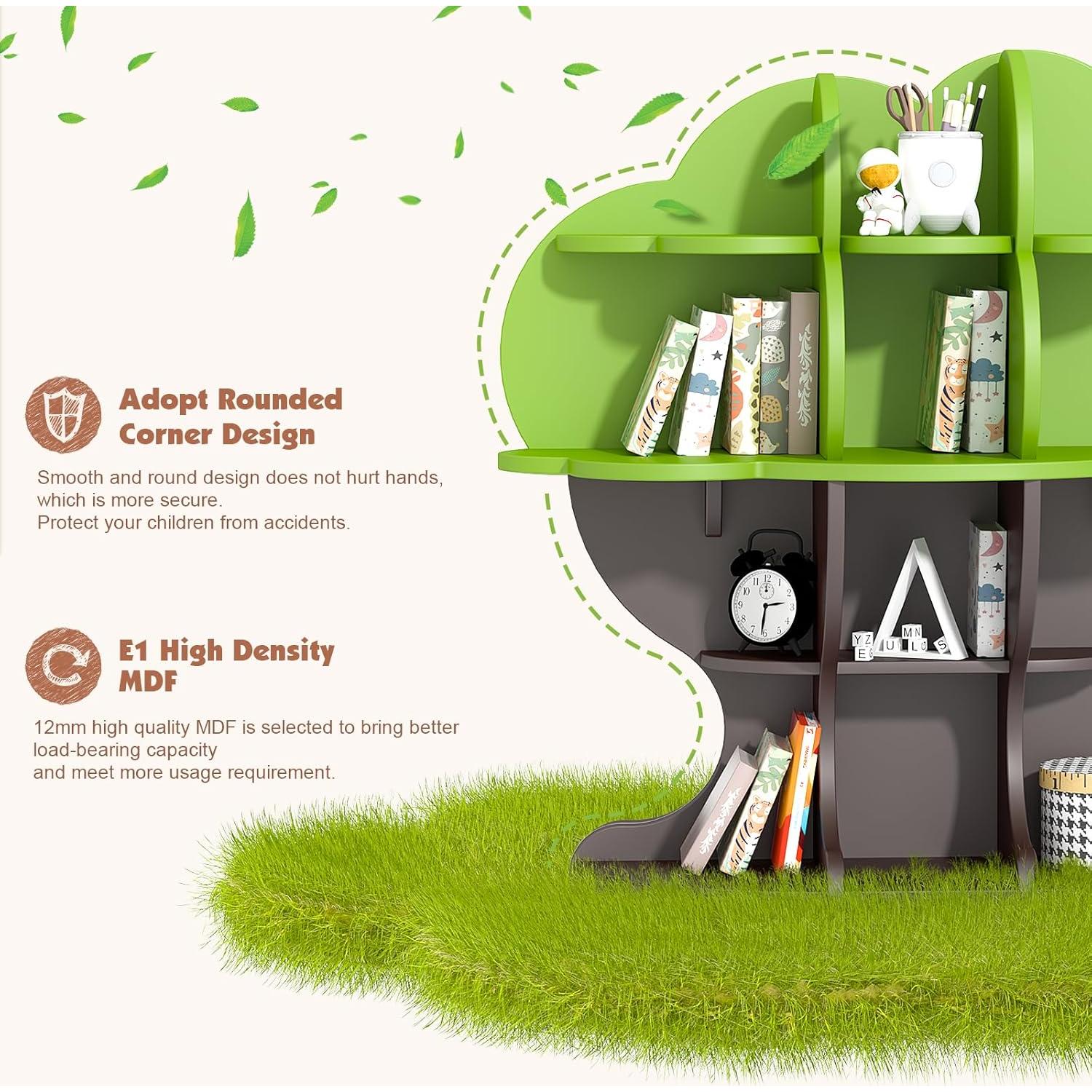 Estantería en forma de árbol NACHES para niños 4 niveles