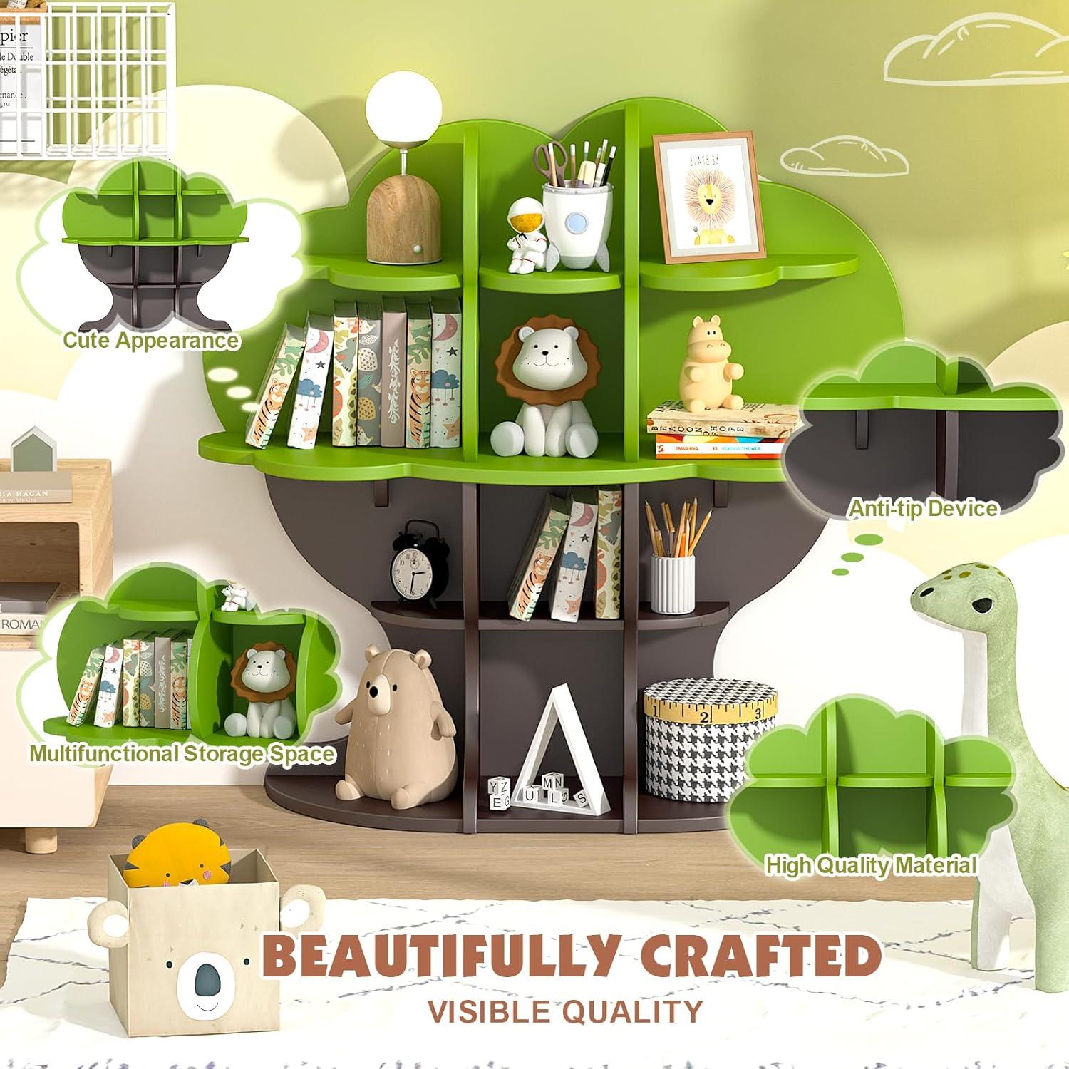 Estantería en forma de árbol NACHES para niños 4 niveles