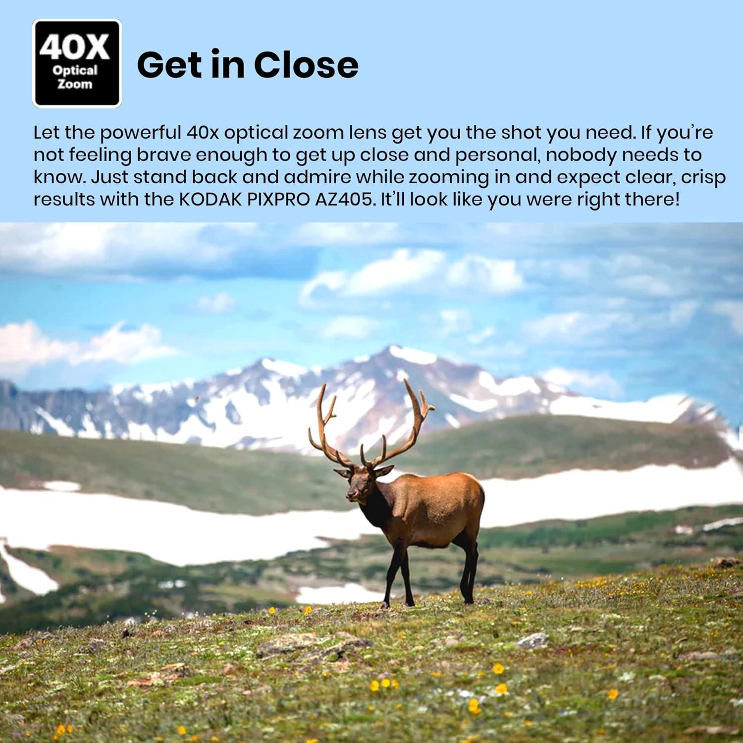 Cámara Digital Kodak PIXPRO AZ405 20MP Zoom 40x Negra