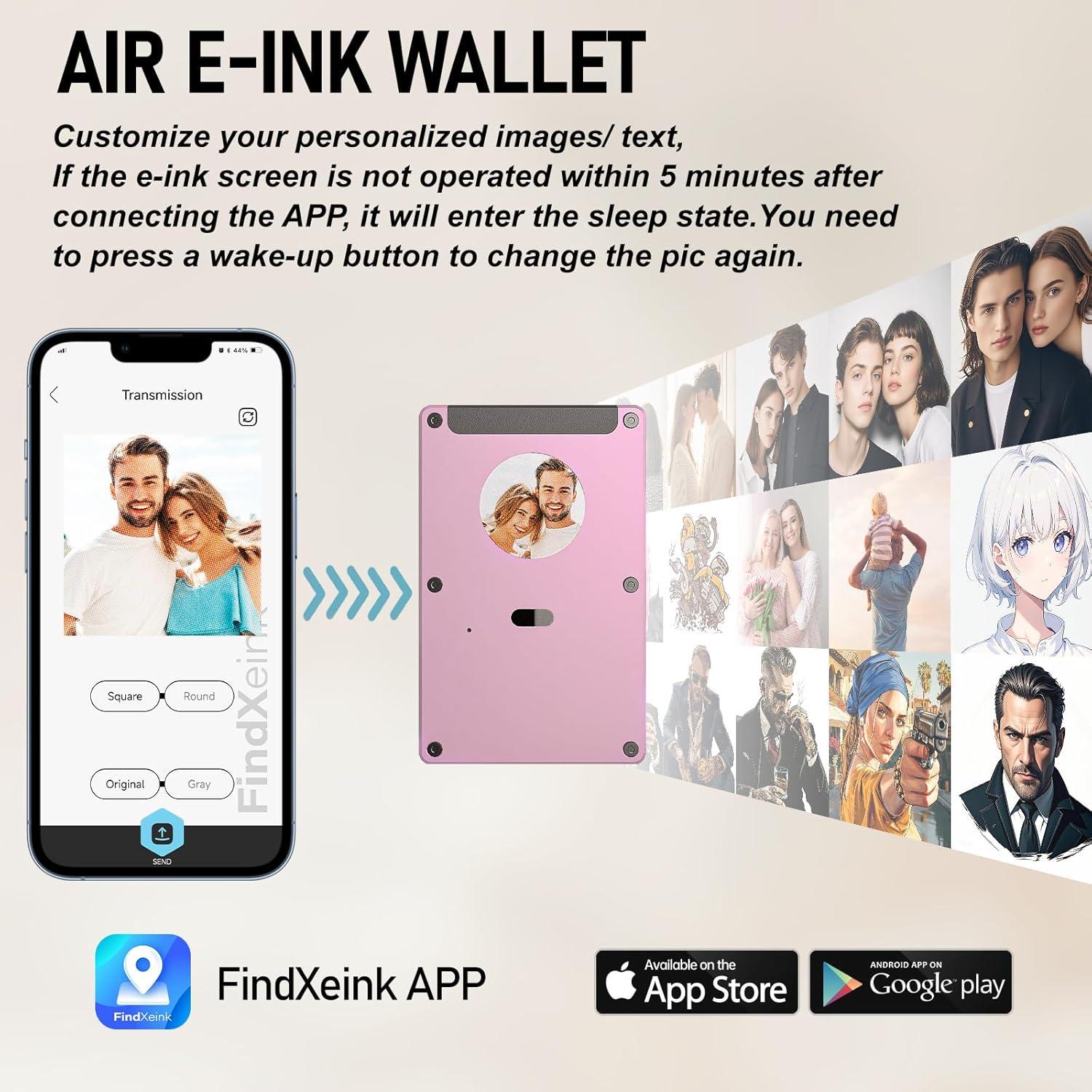 Billetera Inteligente HPSH Air con Pantalla E-Ink y RFID