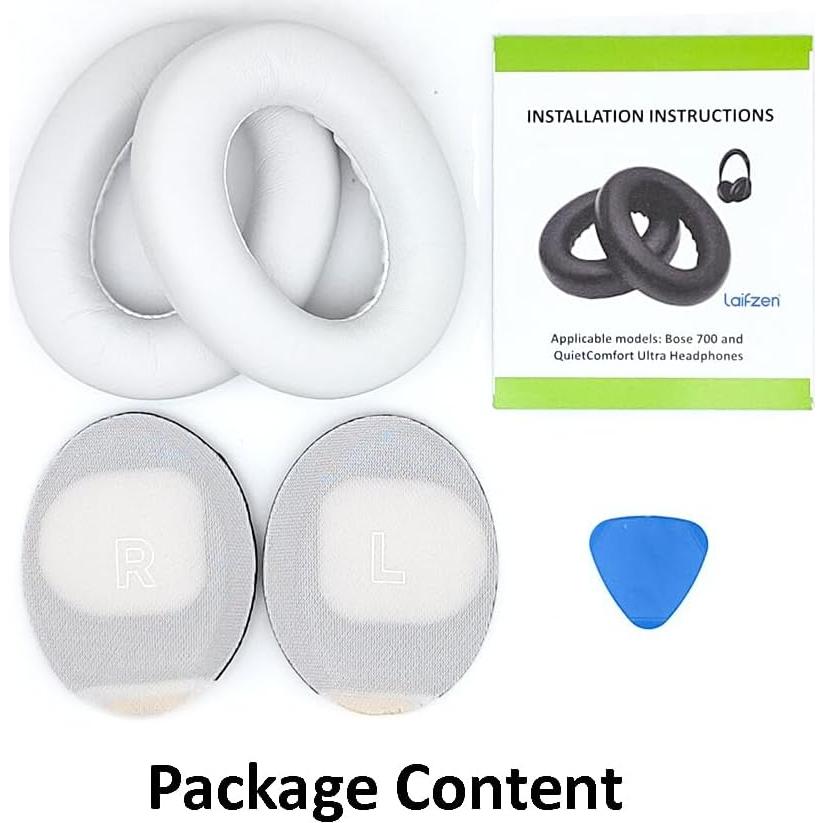 Almohadillas de cuero de cordero Laifzen para Bose QC Ultra