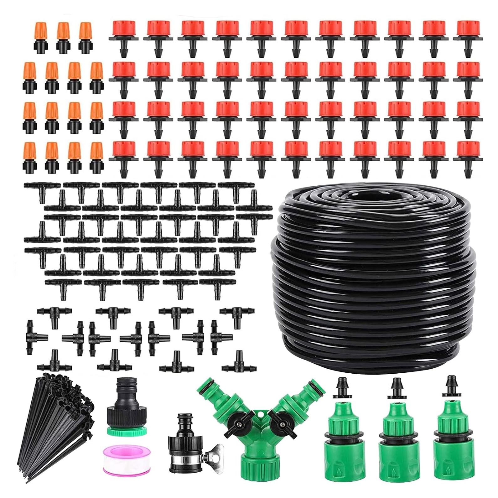 Sistema de Riego por Goteo ANSIKE 50 m con Boquillas Ajustables