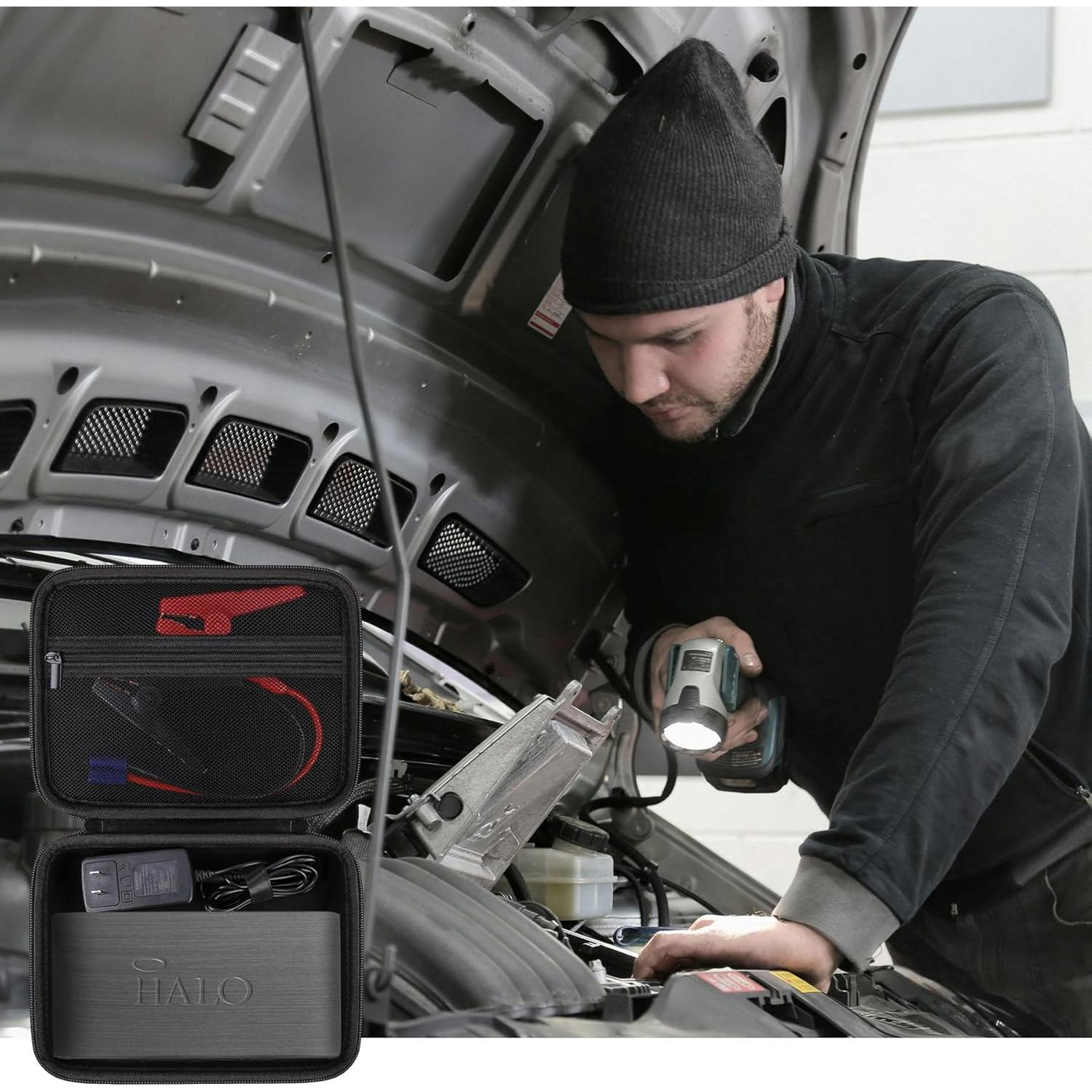 Funda Dura para Halo Bolt 58830 Cargador Portátil Negro