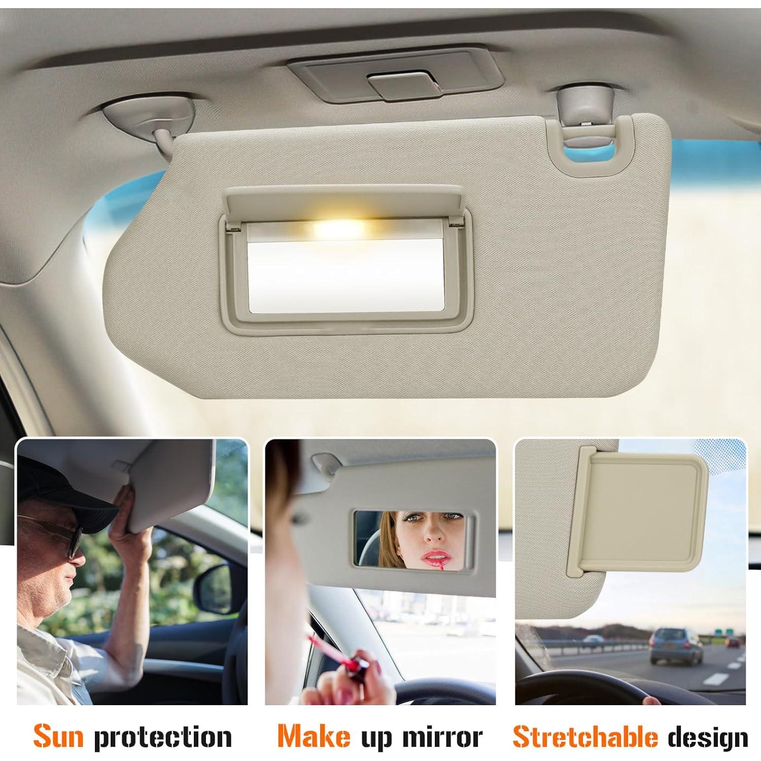 Visera Solar Beige Izquierda AEagle para Nissan Pathfinder 2013-2018