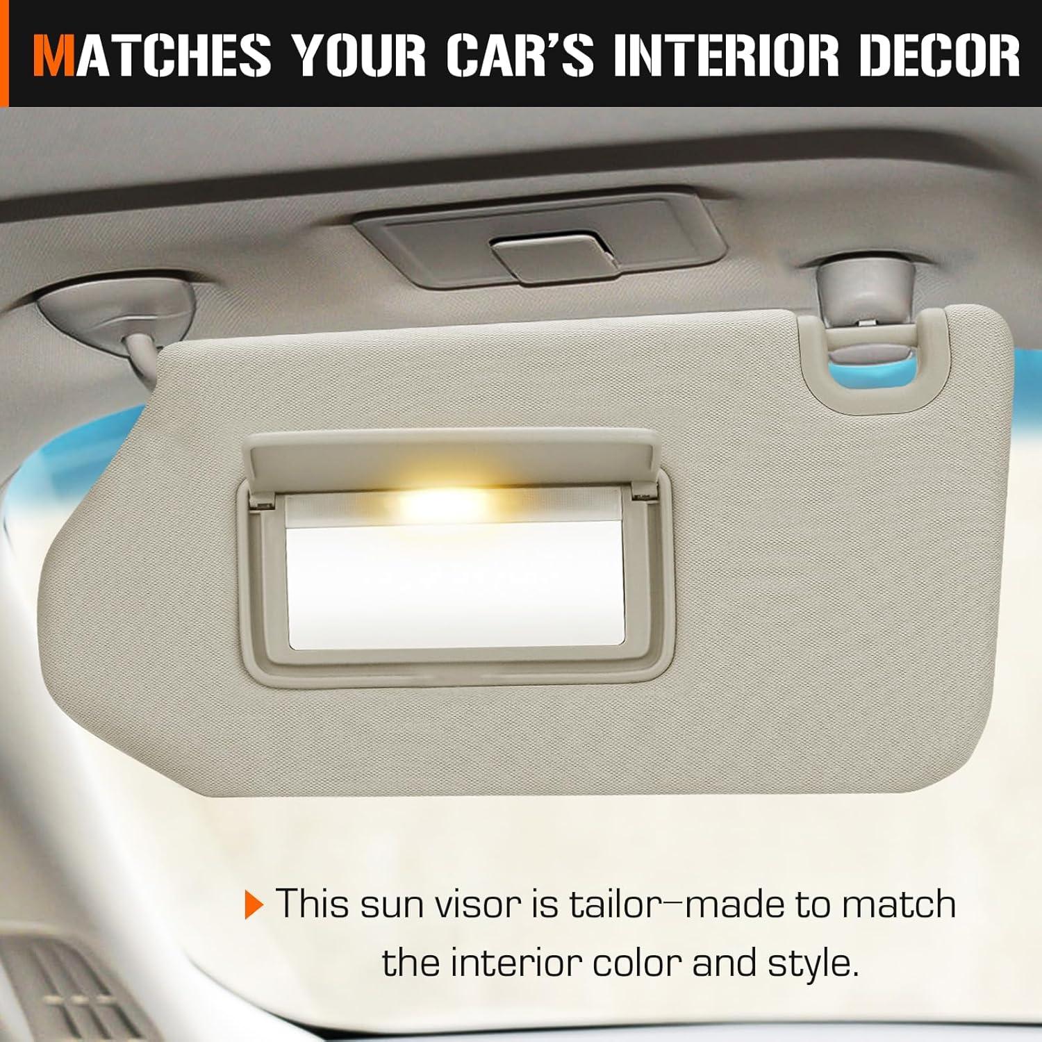 Visera Solar Beige Izquierda AEagle para Nissan Pathfinder 2013-2018