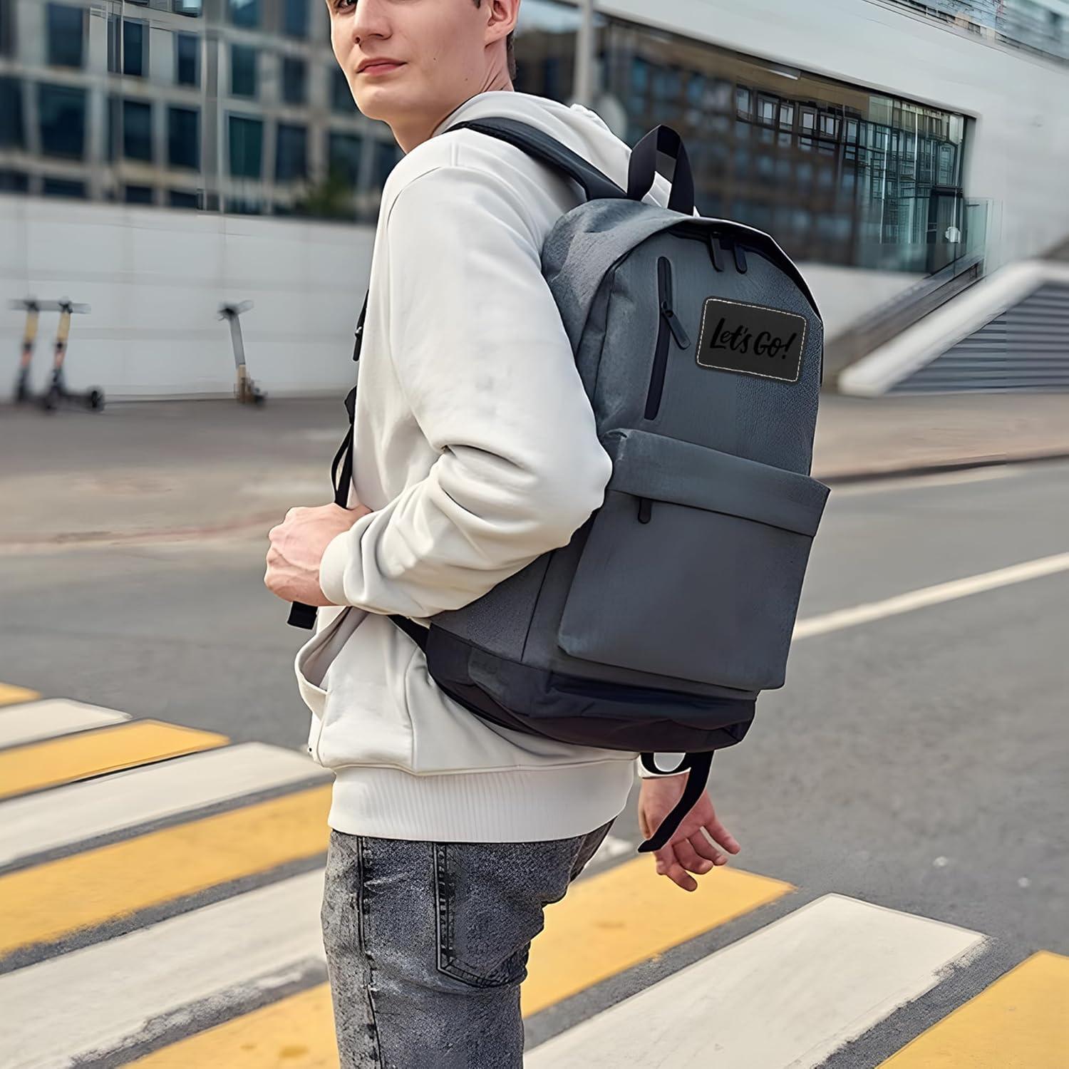 60 Parches de Cuero Sintético BUVKHMX 7.6x5.1cm Negro