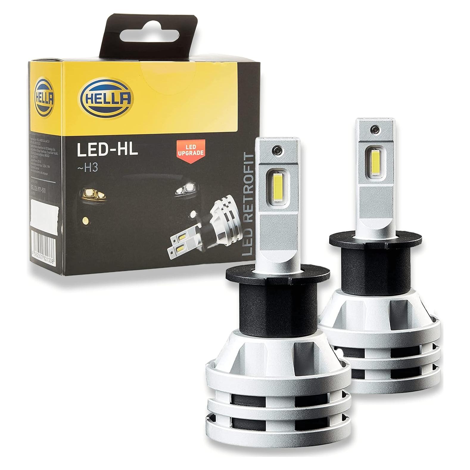 Bombillas LED Hella H3 Luz de Niebla 6500K - Paquete de 2