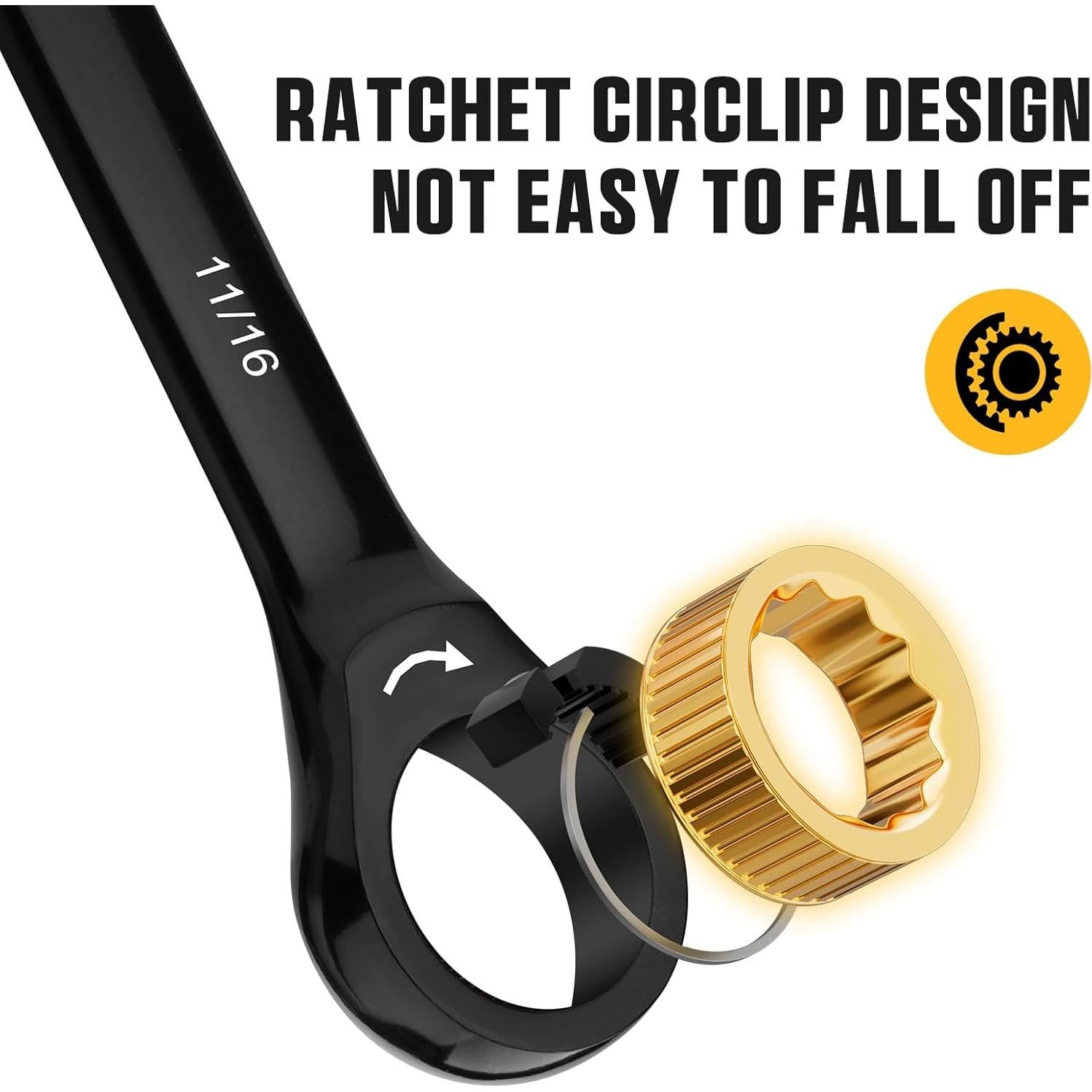 Juego de Llaves de Carraca GRENPRO 23 Piezas Métrico y SAE