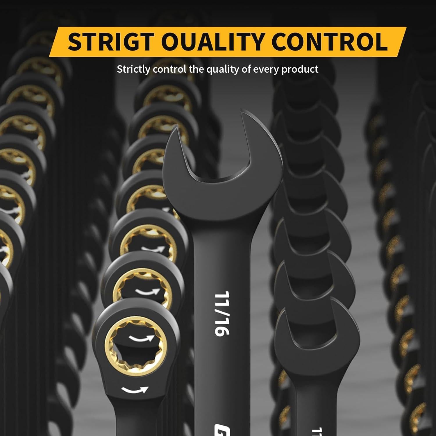 Juego de Llaves de Carraca GRENPRO 23 Piezas Métrico y SAE