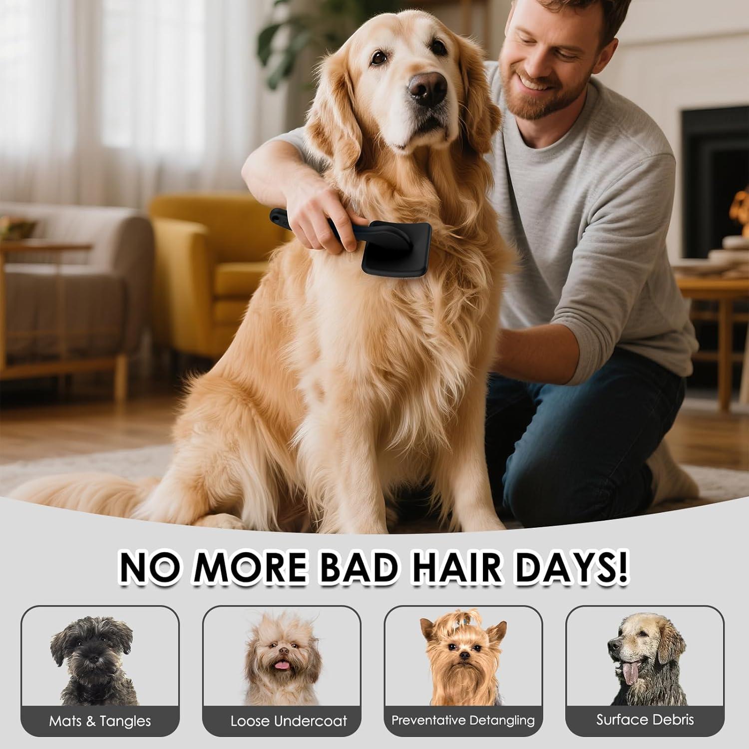 Kit de Aseo para Mascotas YOYUPETA - Cepillo Slicker Grande