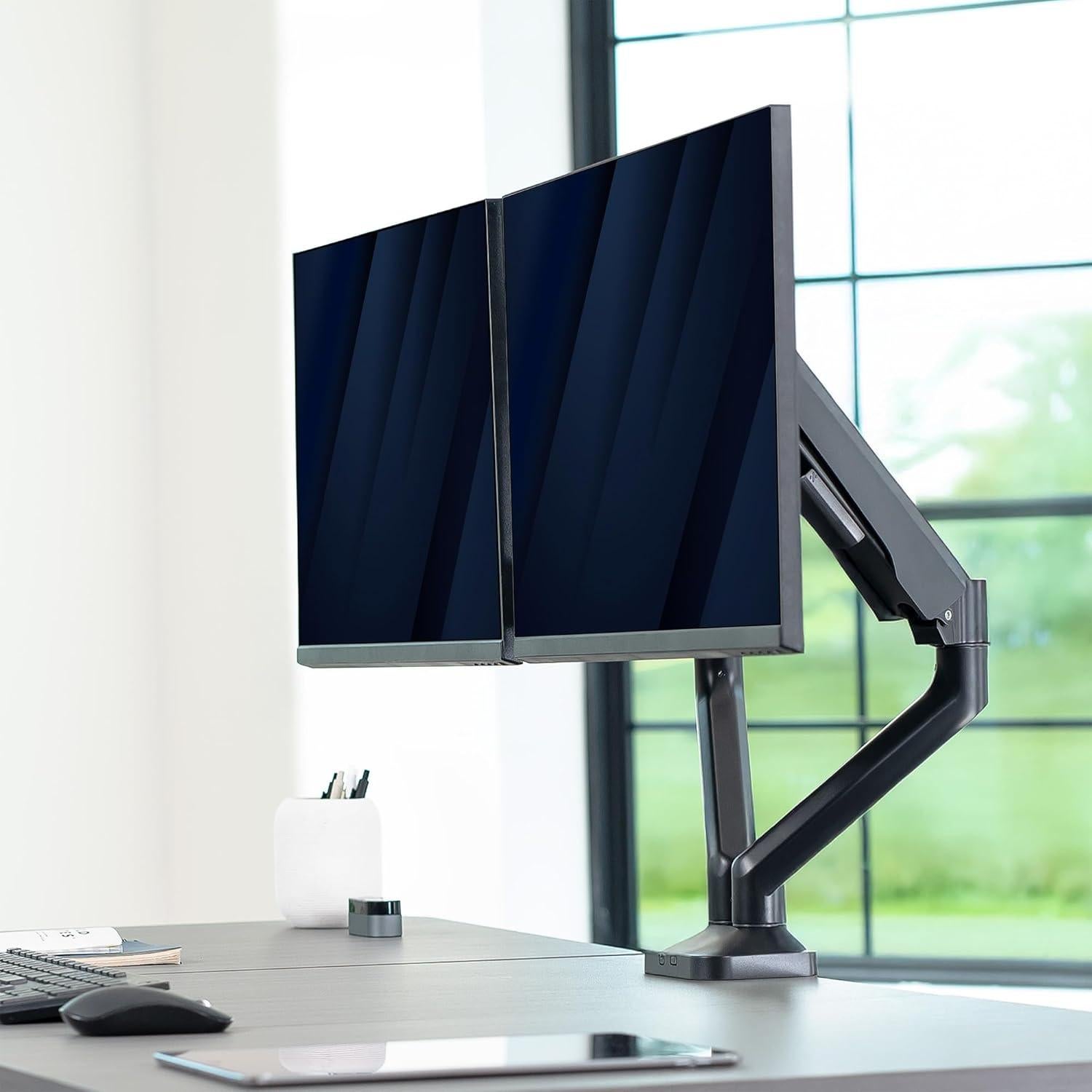 Soporte de Monitor Doble VIVO STAND-V200O hasta 35" Negro
