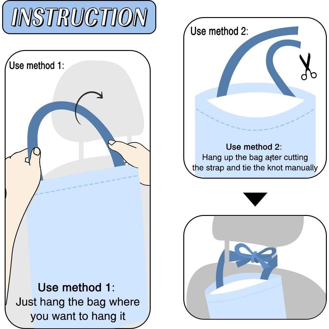 Bolsa de Basura Colgante para Auto IRADA Alpaca 28x36cm Impermeable