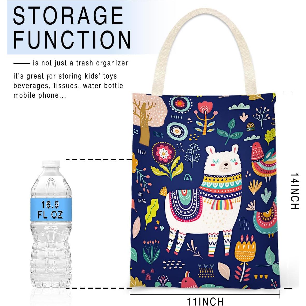 Bolsa de Basura Colgante para Auto IRADA Alpaca 28x36cm Impermeable