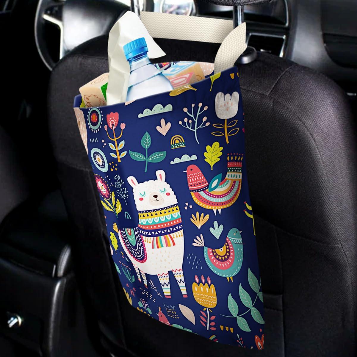 Bolsa de Basura Colgante para Auto IRADA Alpaca 28x36cm Impermeable