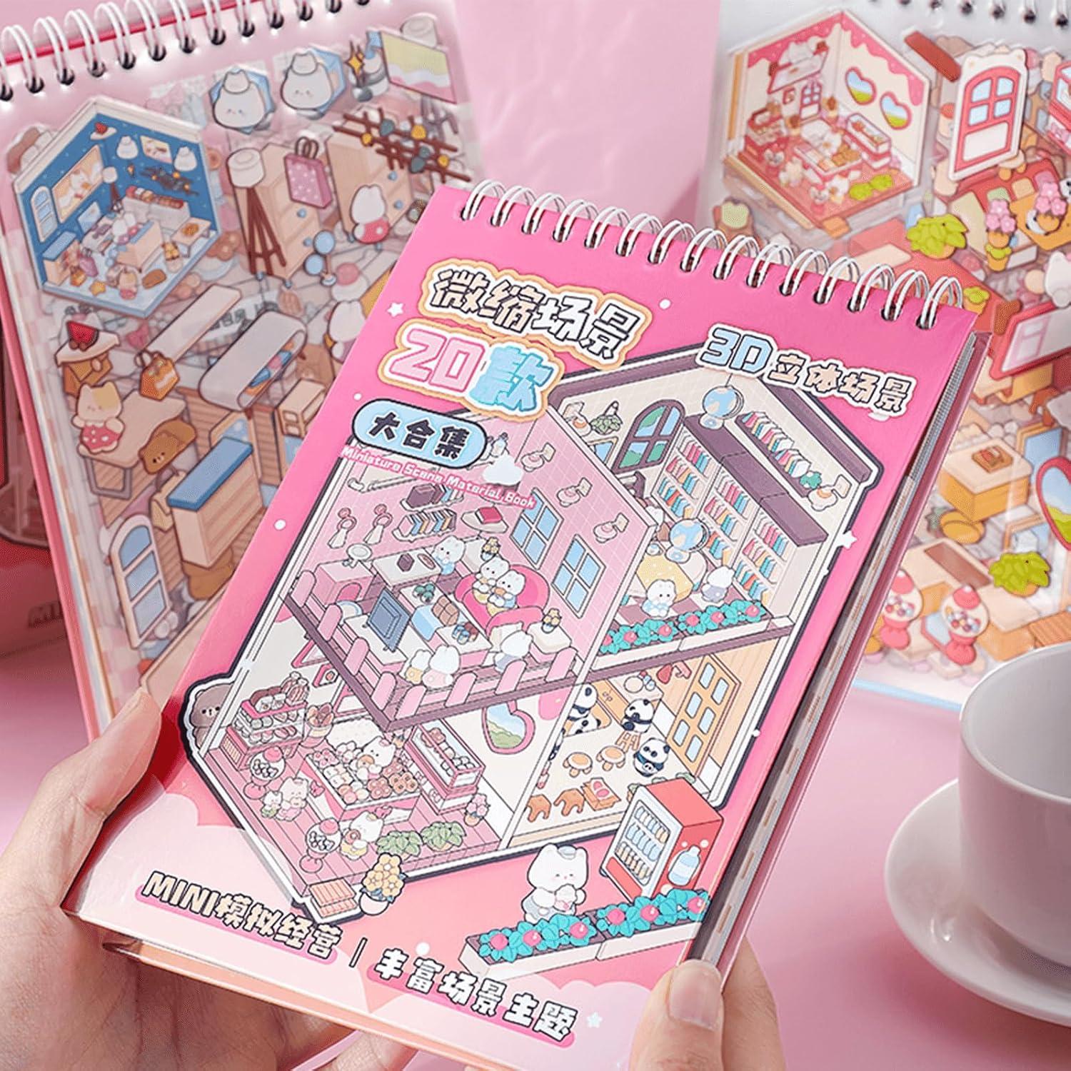 Libro de Pegatinas 3D TIYIMIYUXU - 20 Sets para Adultos