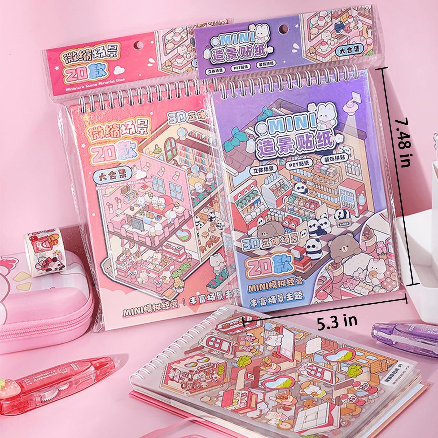 Libro de Pegatinas 3D TIYIMIYUXU - 20 Sets para Adultos