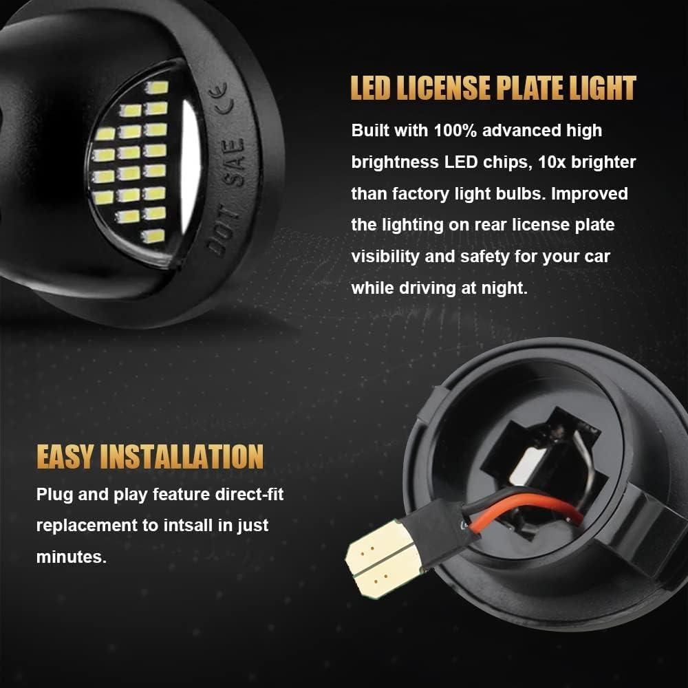 Luces de Placa LED D-Lumina para Ford F150 F250 F350 6500K