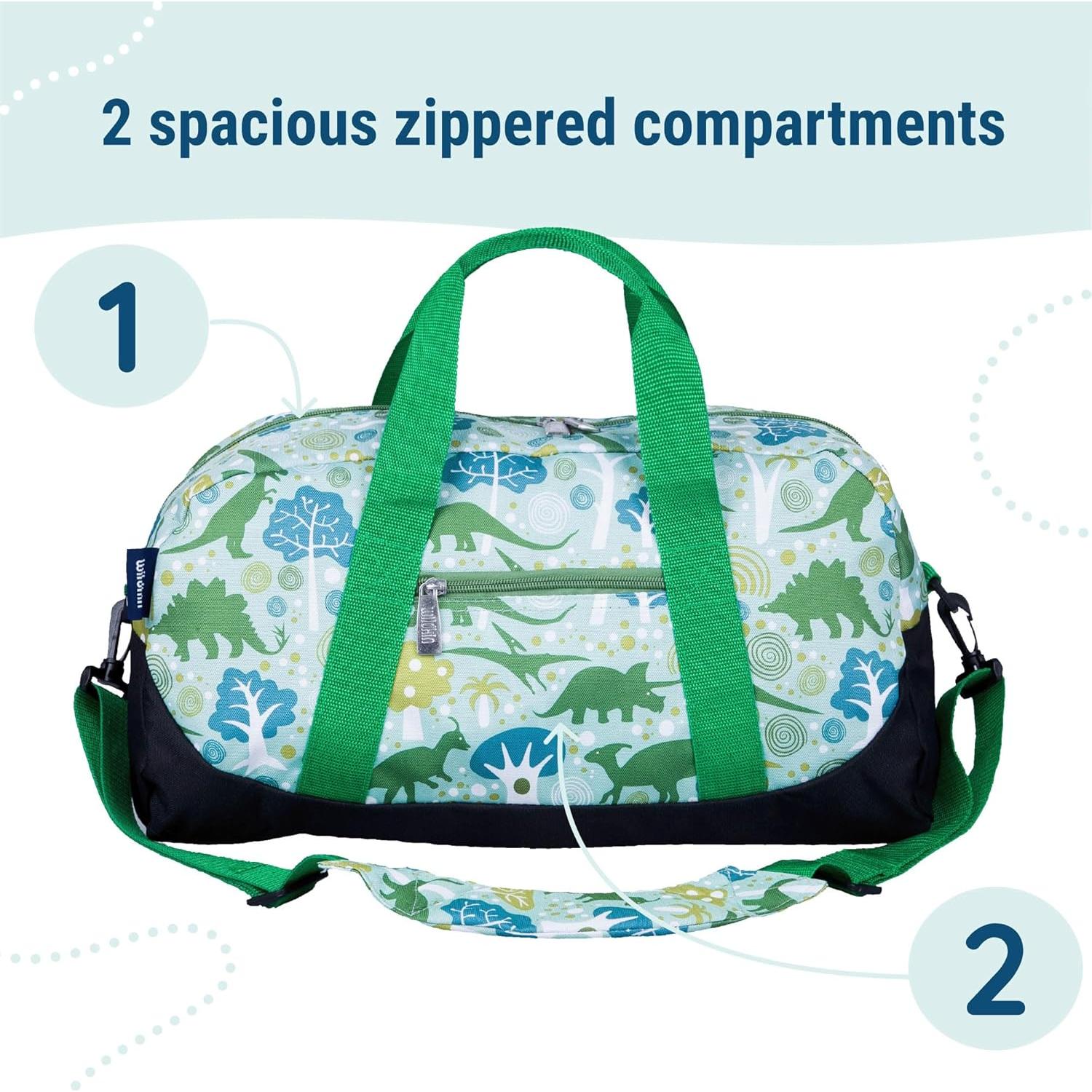 Bolsa de viaje Wildkin para niños - Dinosaurios Dinomite 45.7x22.9cm