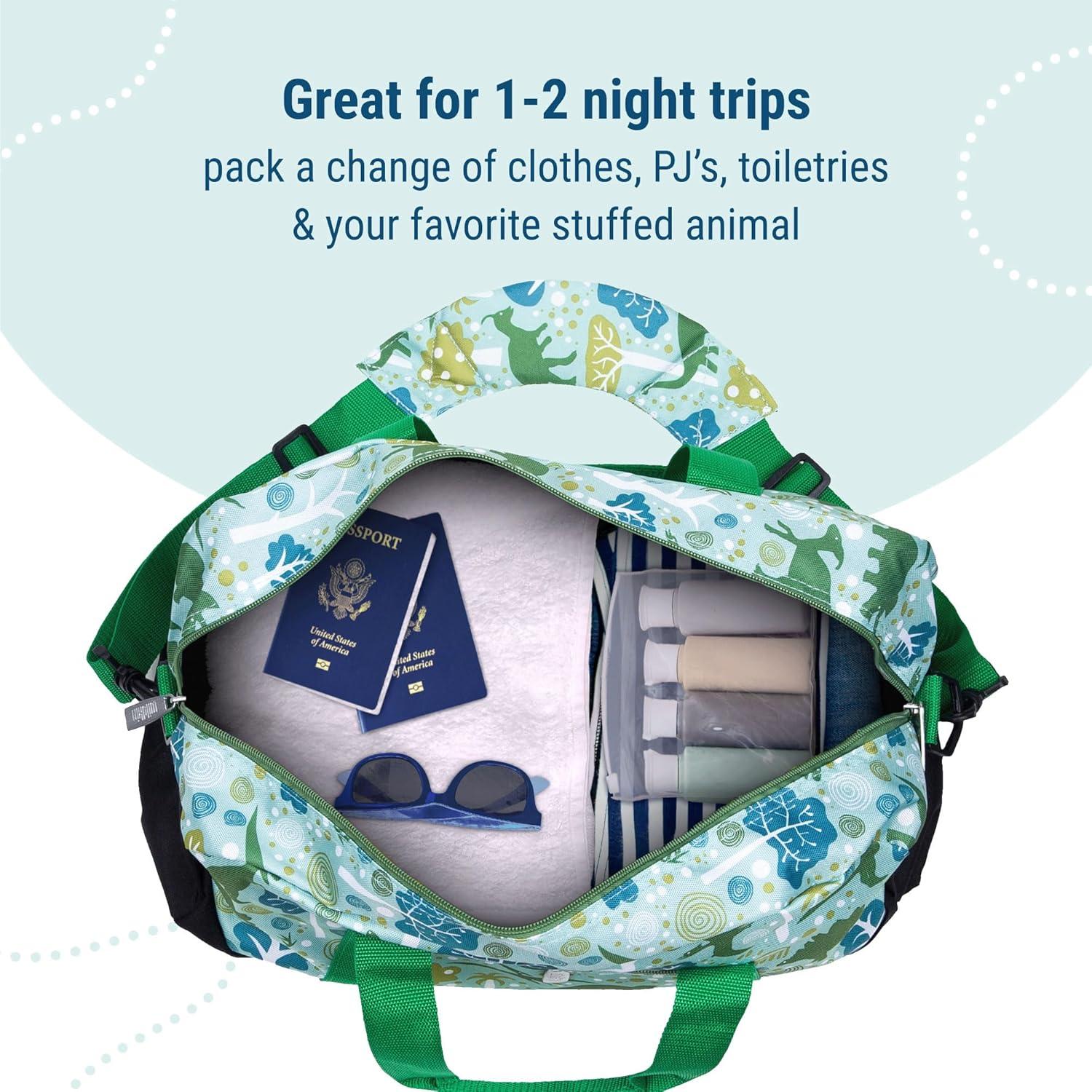 Bolsa de viaje Wildkin para niños - Dinosaurios Dinomite 45.7x22.9cm