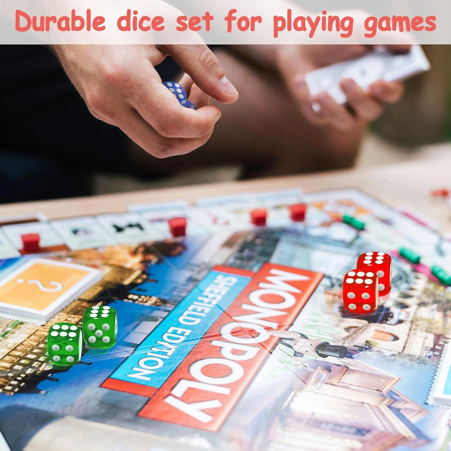 Juego de Dados de Colores 100 Piezas 14 mm Beieverluck