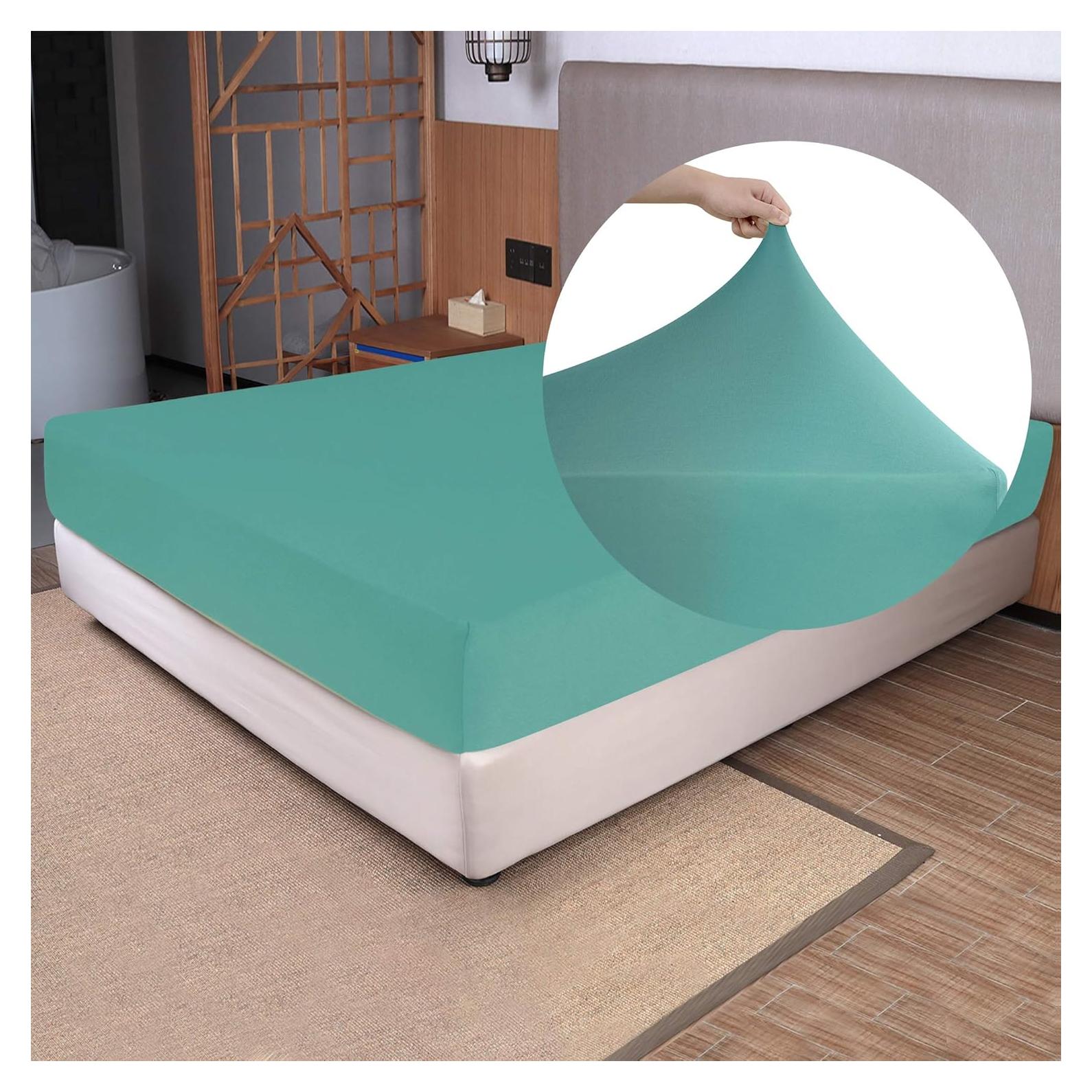 Sábana Ajustable Twin N&Y HOME Aqua 40.64 cm Profundidad