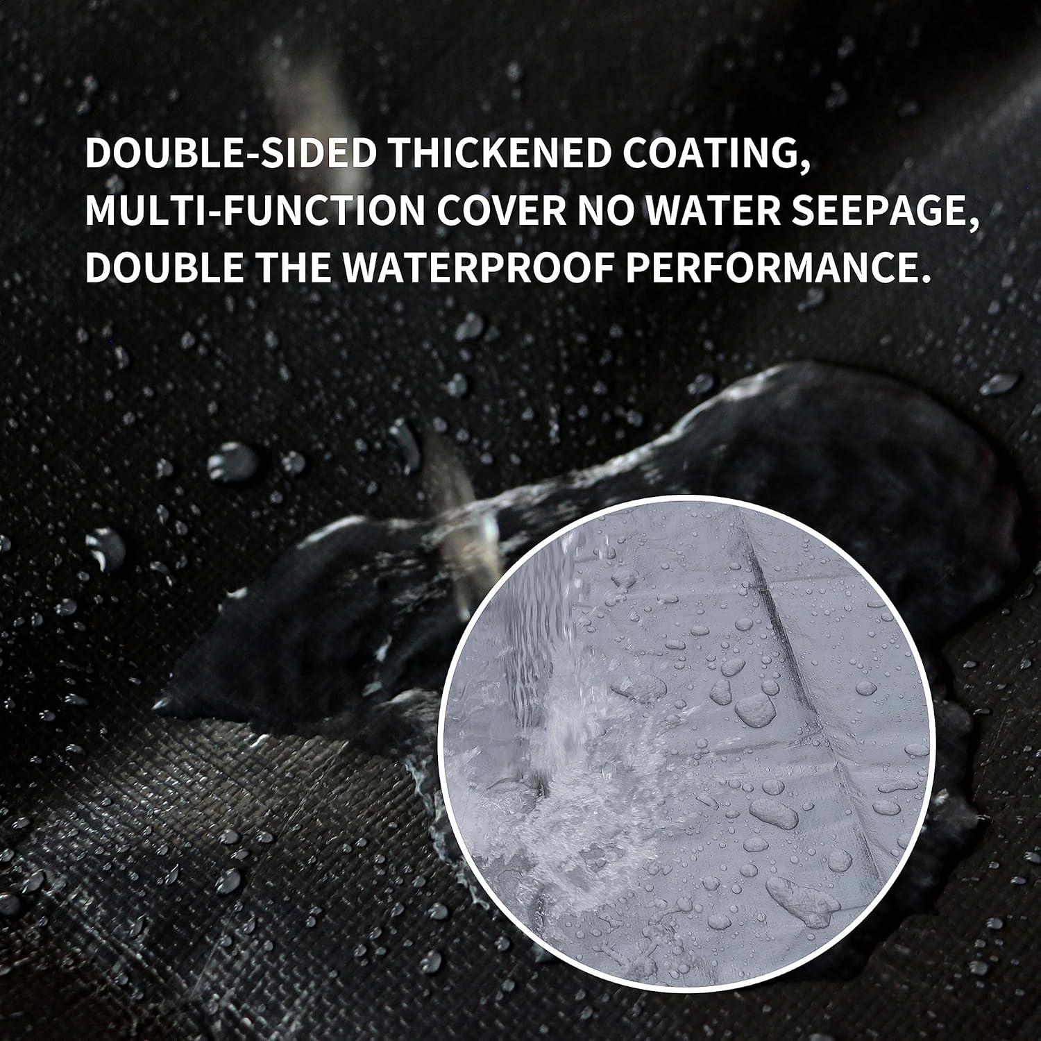 Lonas TARPAL 3x3 Pies Plata 10.5 Mil Impermeables 3-Pack