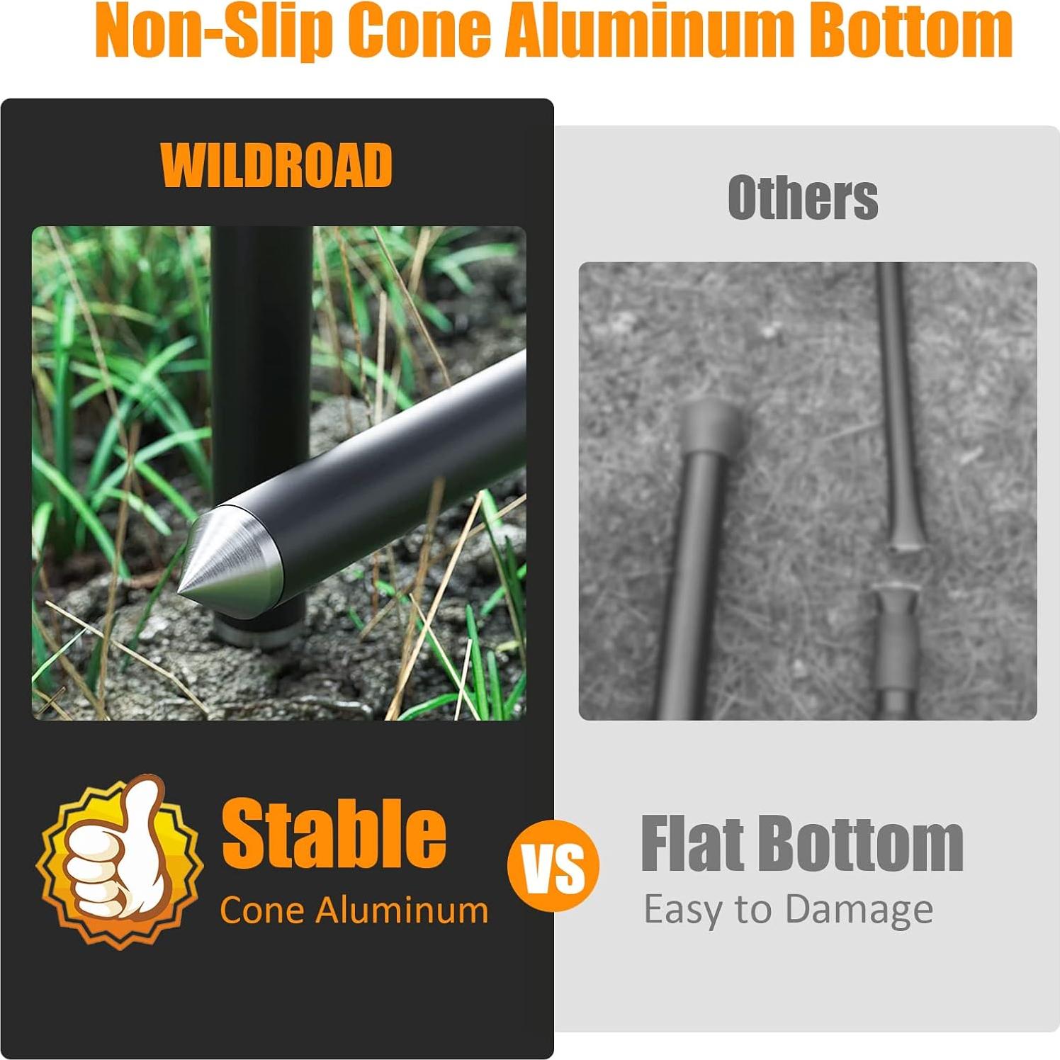 Postes de Lona Telescópicos WILDROAD 2.34 m Aluminio 2 Piezas