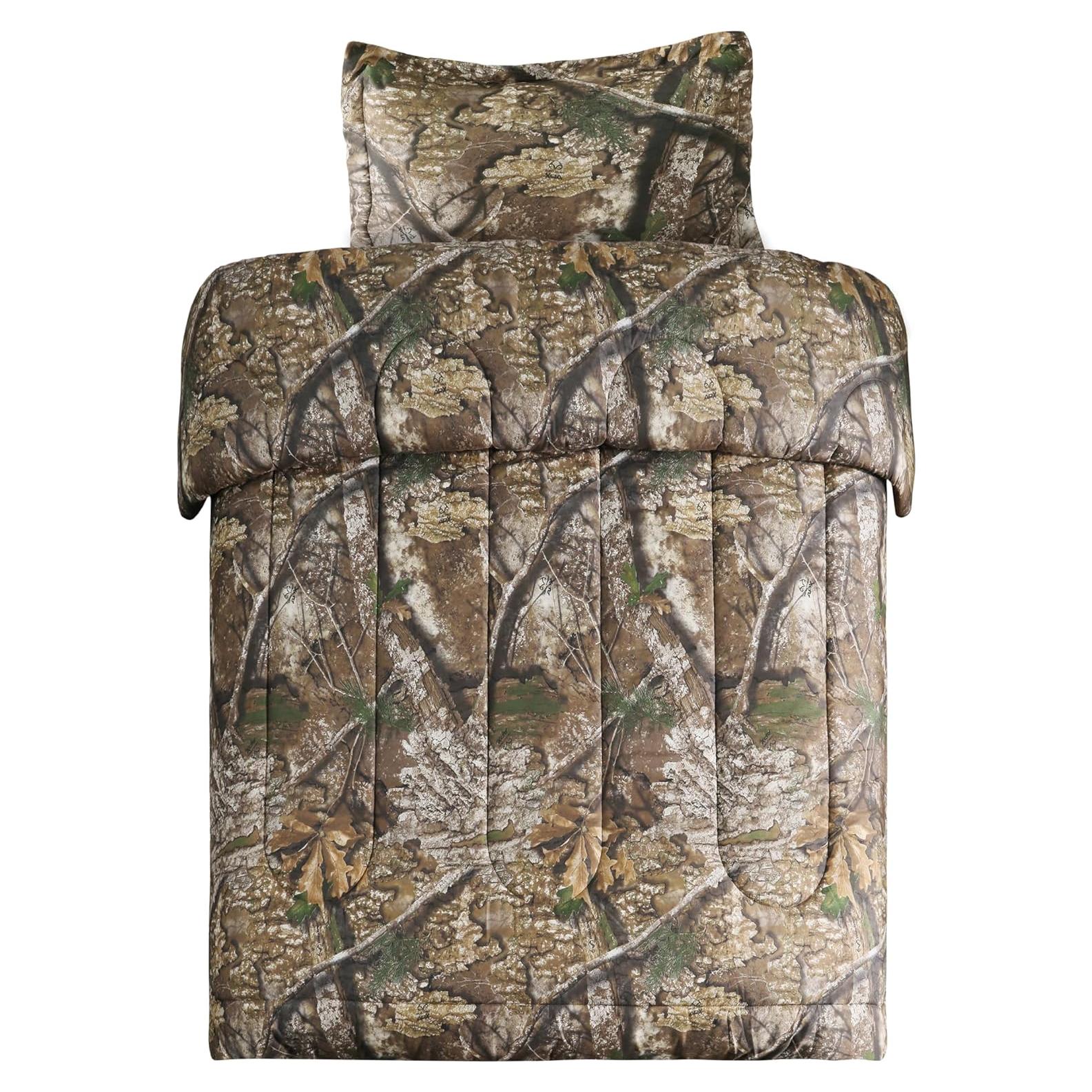 Conjunto Edredón Twin VISI-ONE Camo APX Microfibra 2 Piezas