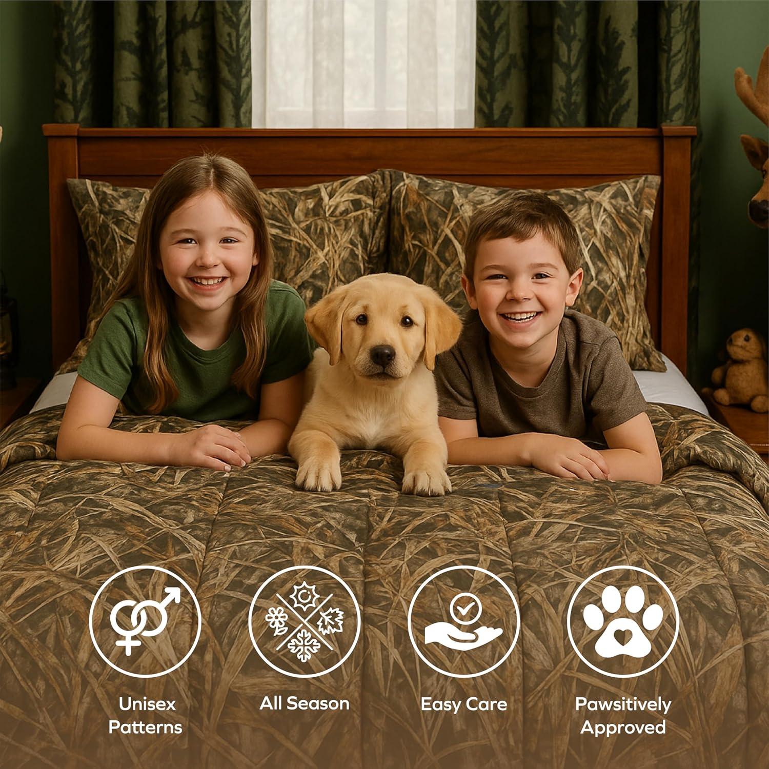 Conjunto Edredón Twin VISI-ONE Camo APX Microfibra 2 Piezas