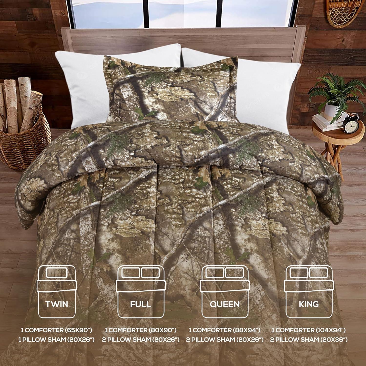 Conjunto Edredón Twin VISI-ONE Camo APX Microfibra 2 Piezas