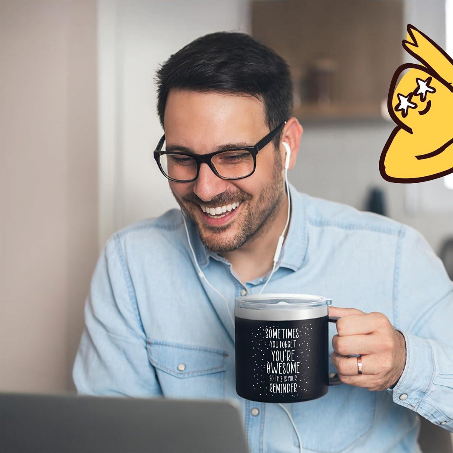 Taza Divertida KLUBI para Papá 14oz Negra - Regalo Navidad