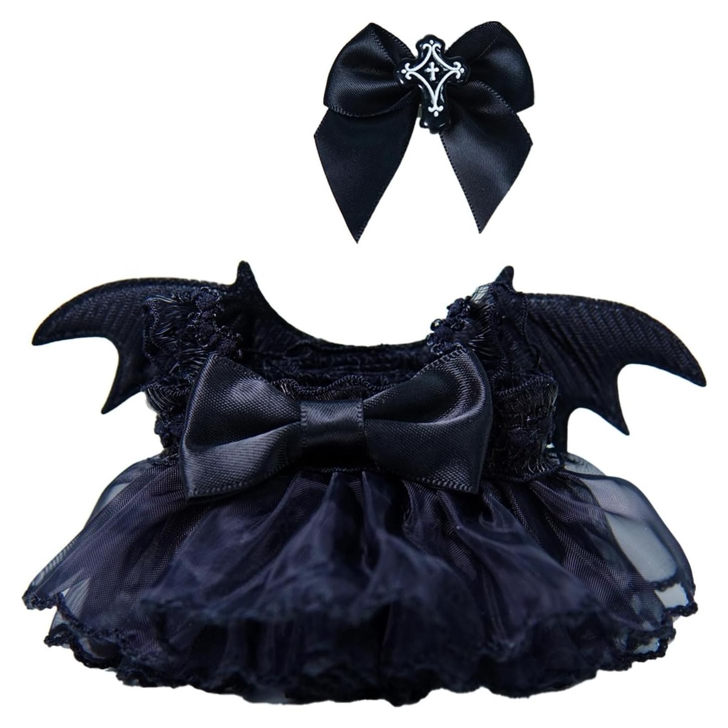 Halloween Doll Costume for 17cm Doll Plush Macarons Dolls Clothes Premium Dolls Outfit with Accessories Stylish Clothes for Macarons Designer Clothes