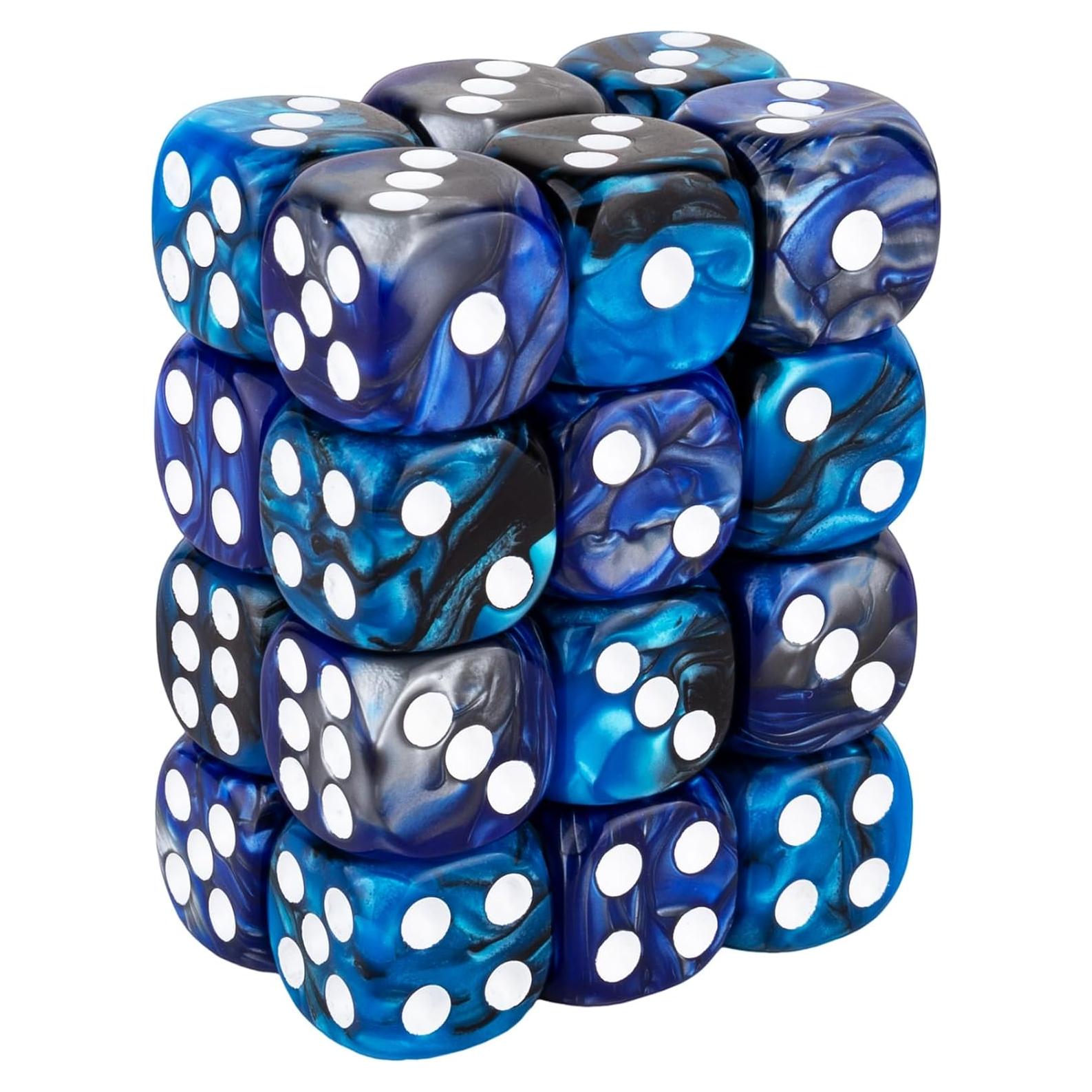 Set de 24 Dados D6 Acrílico 16mm con Bolsa LAMJAM