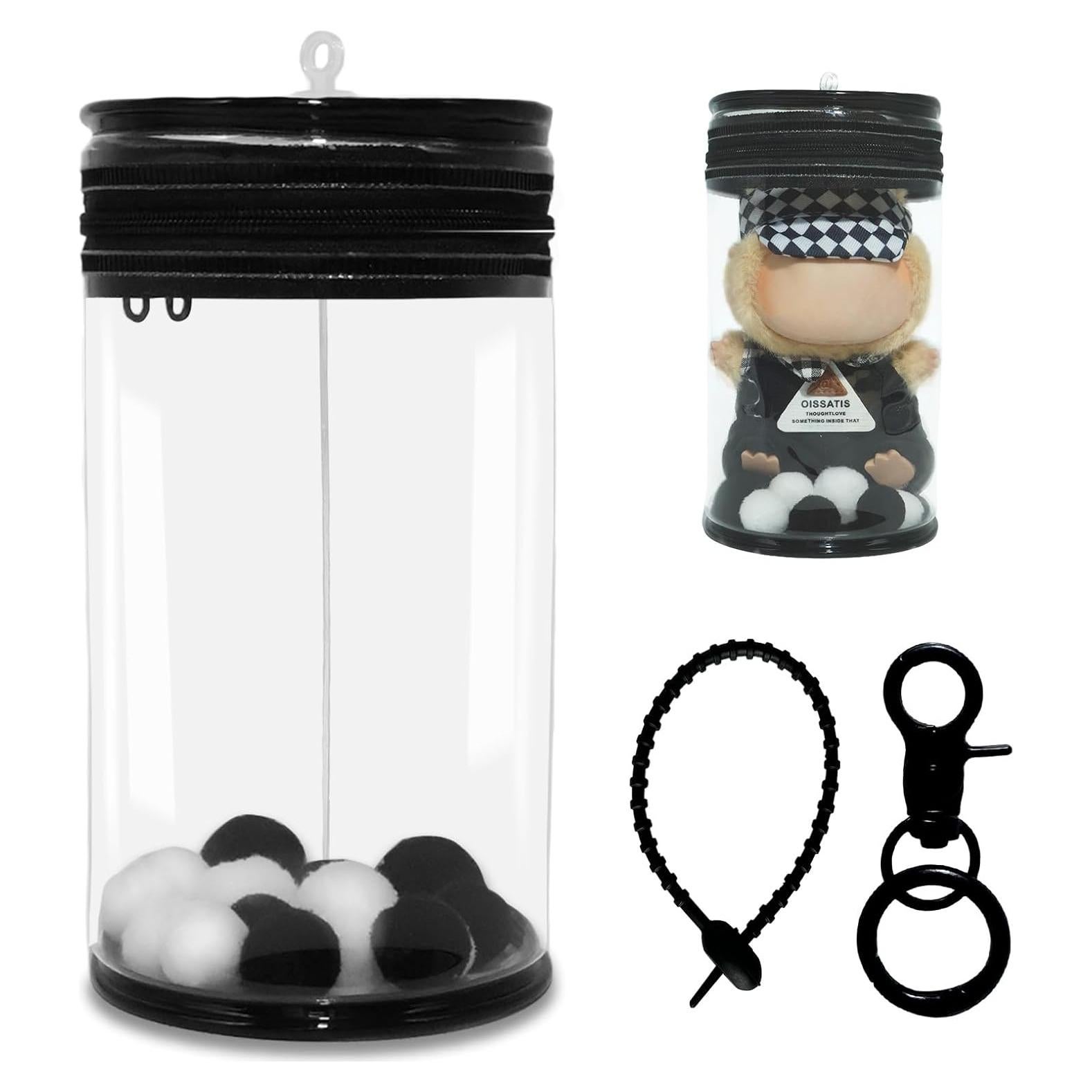 Funda Protectora Cilíndrica HiOKOU para Figuras - Negro