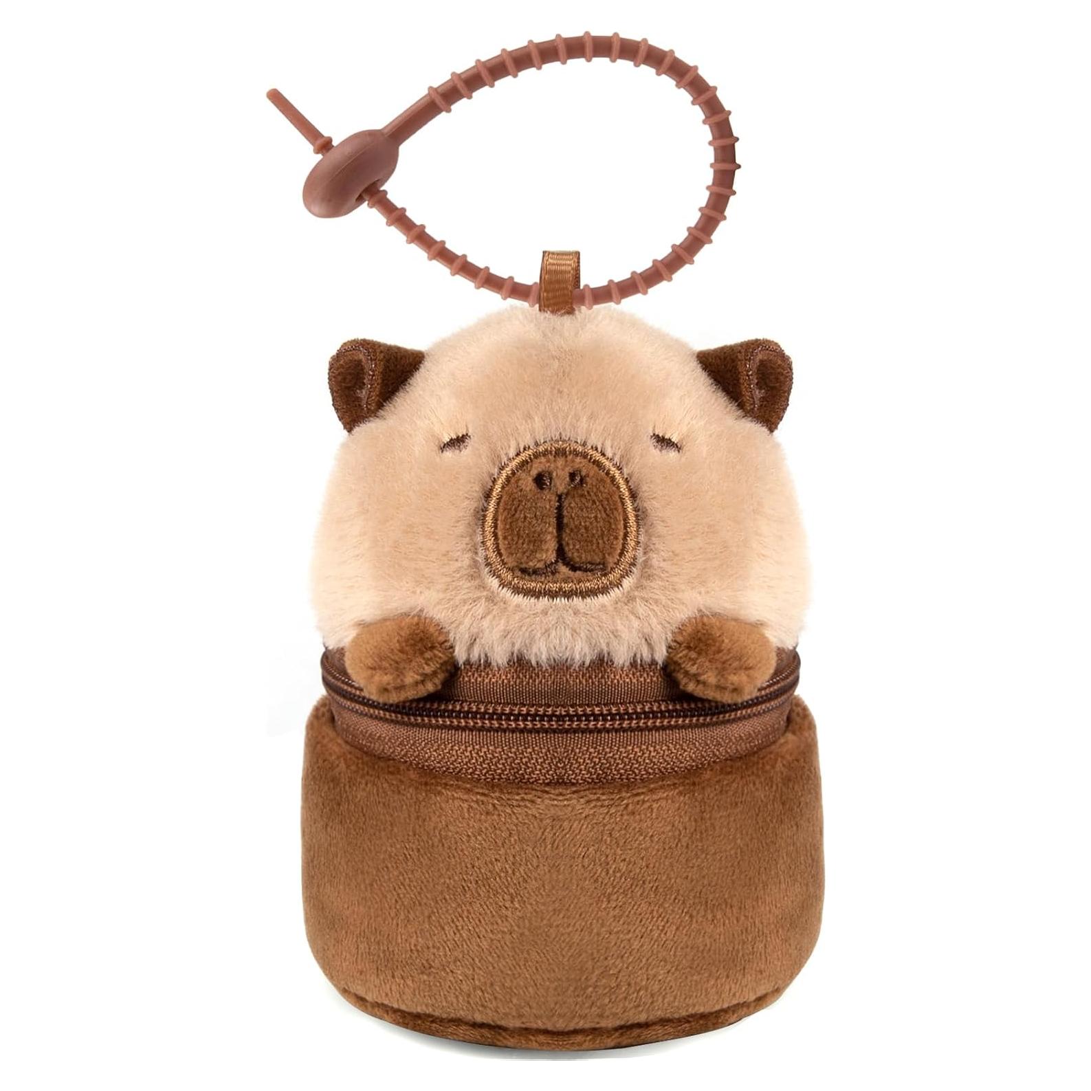 Monedero de Peluche Capibara Elephtree Mini 8.6x6.5cm