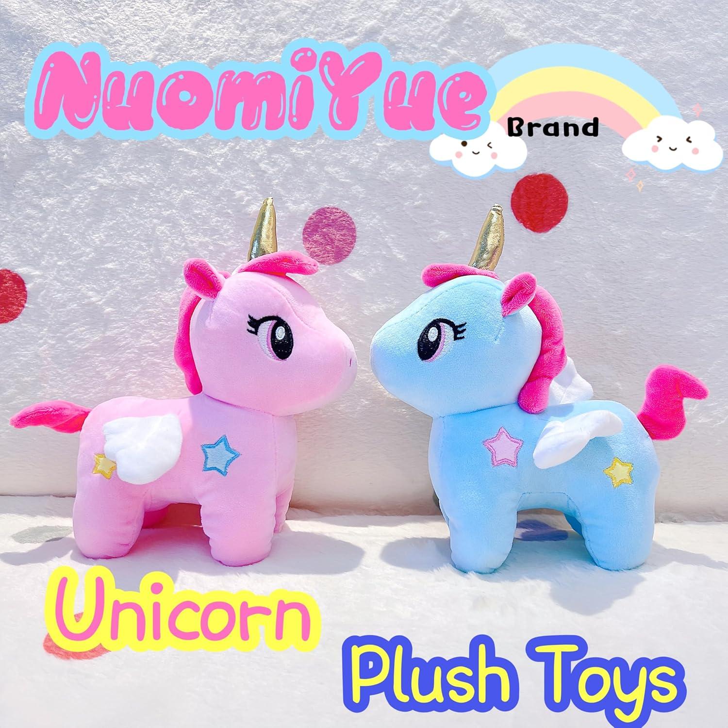 Animal de Peluche Unicornio Azul NuomiYue 23 cm Suave