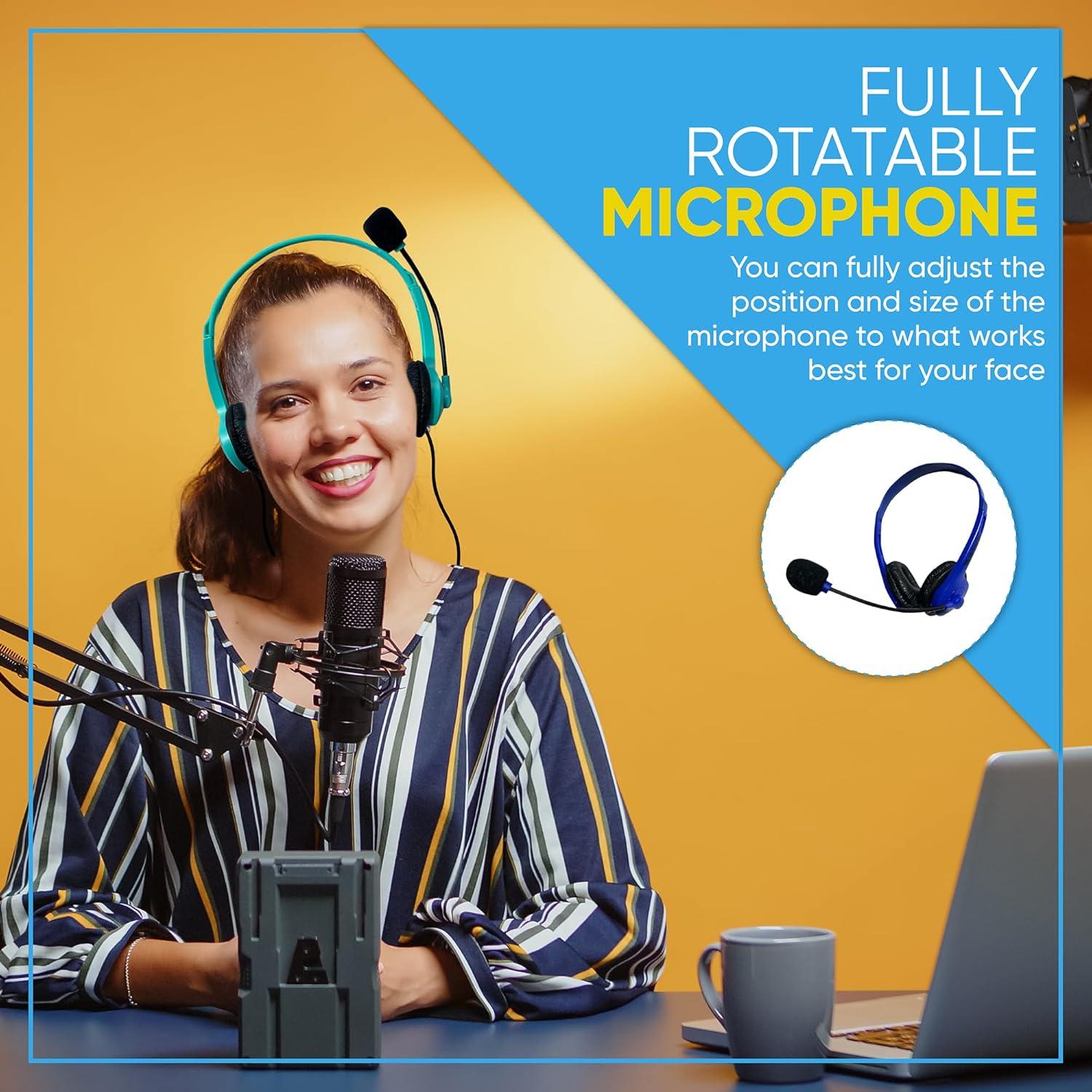 Auriculares de Cuero Bulktech con Micrófono - Paquete de 10