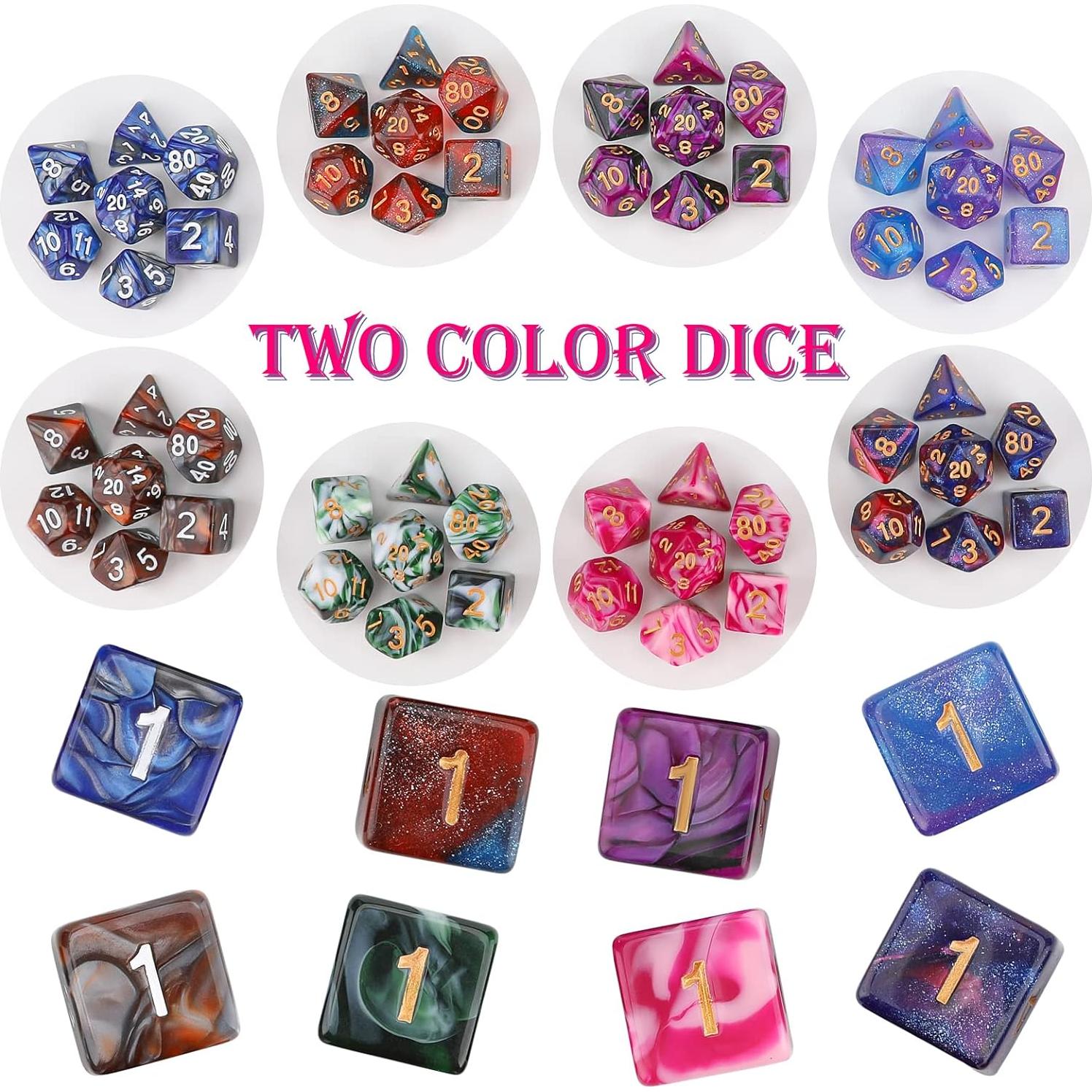 Juego de Dados Poliedricos Makugoi 25 Piezas DND RPG