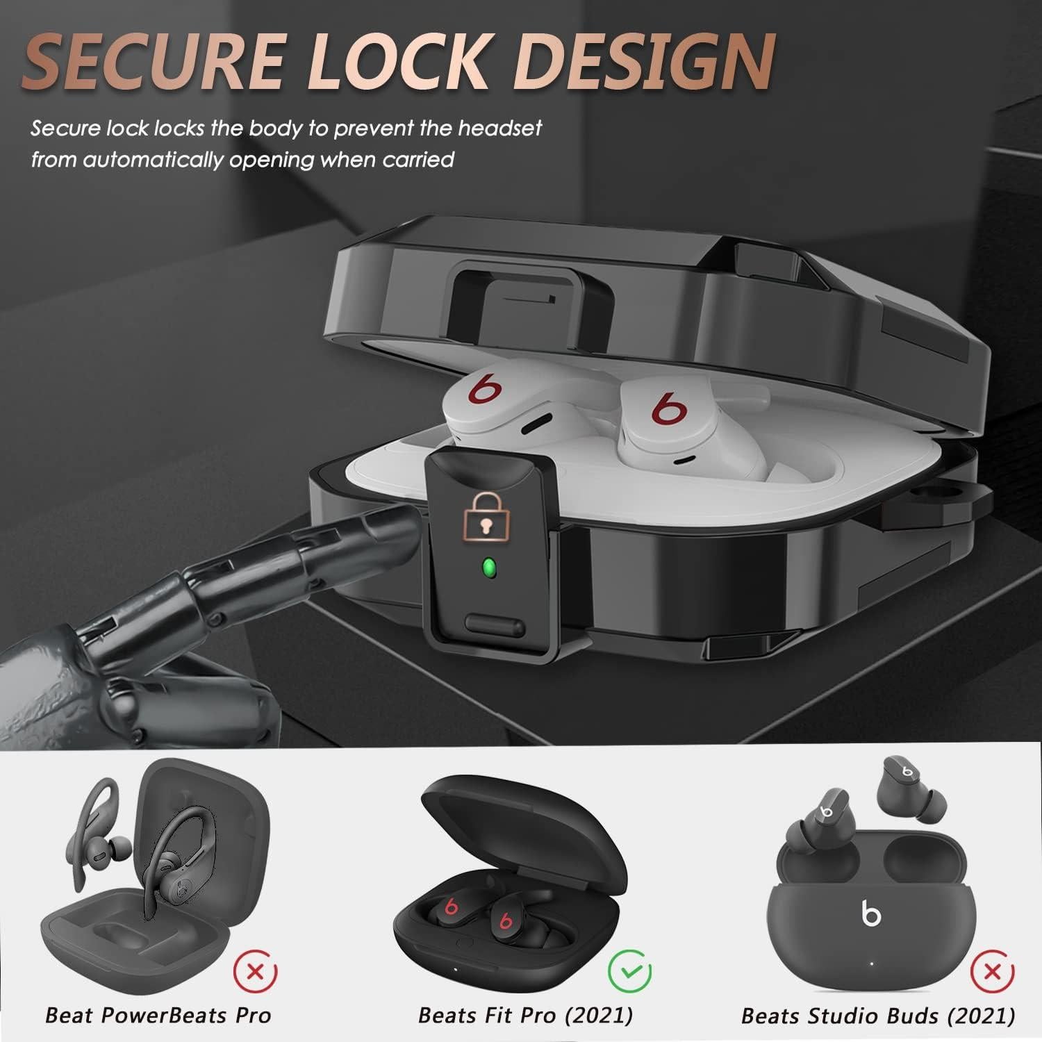 Funda de Seguridad para Beats Fit Pro 2021 Mooyavia - Negro