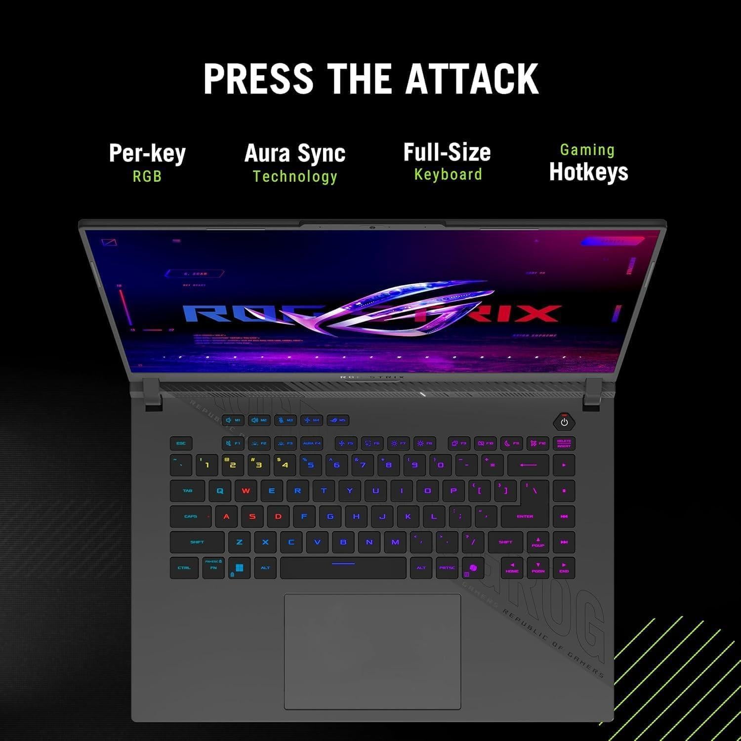 Laptop para Juegos ASUS ROG Strix G16 - Ryzen 9, 32GB RAM, 1TB SSD