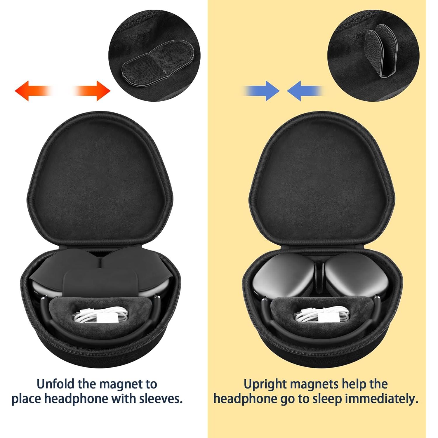 Funda Dura co2CREA para Auriculares Apple AirPods Max Negra