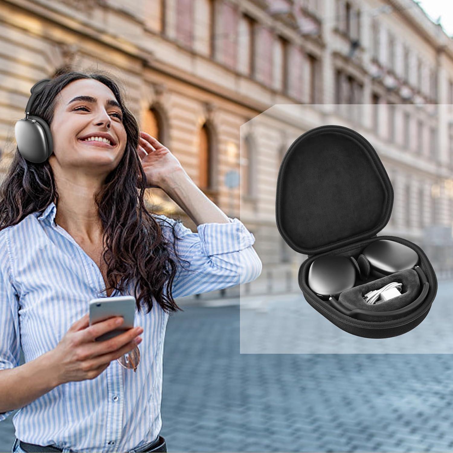 Funda Dura co2CREA para Auriculares Apple AirPods Max Negra