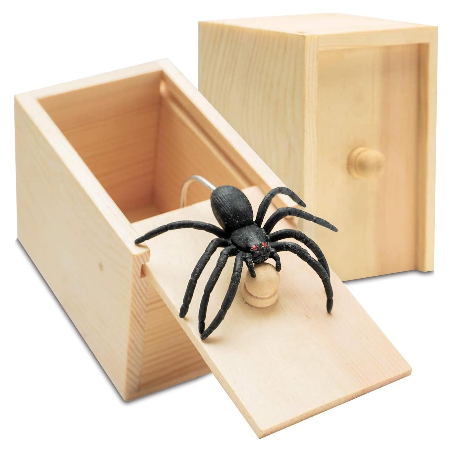 Broma de Araña Falsa FU en Caja Regalo para Halloween