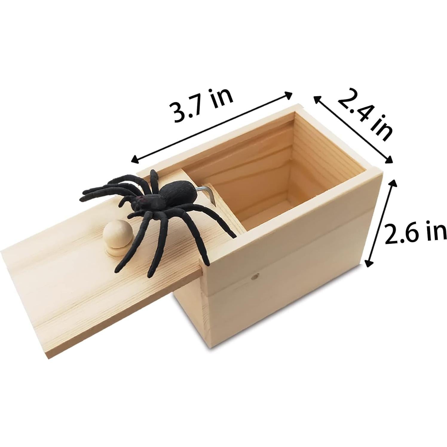 Broma de Araña Falsa FU en Caja Regalo para Halloween