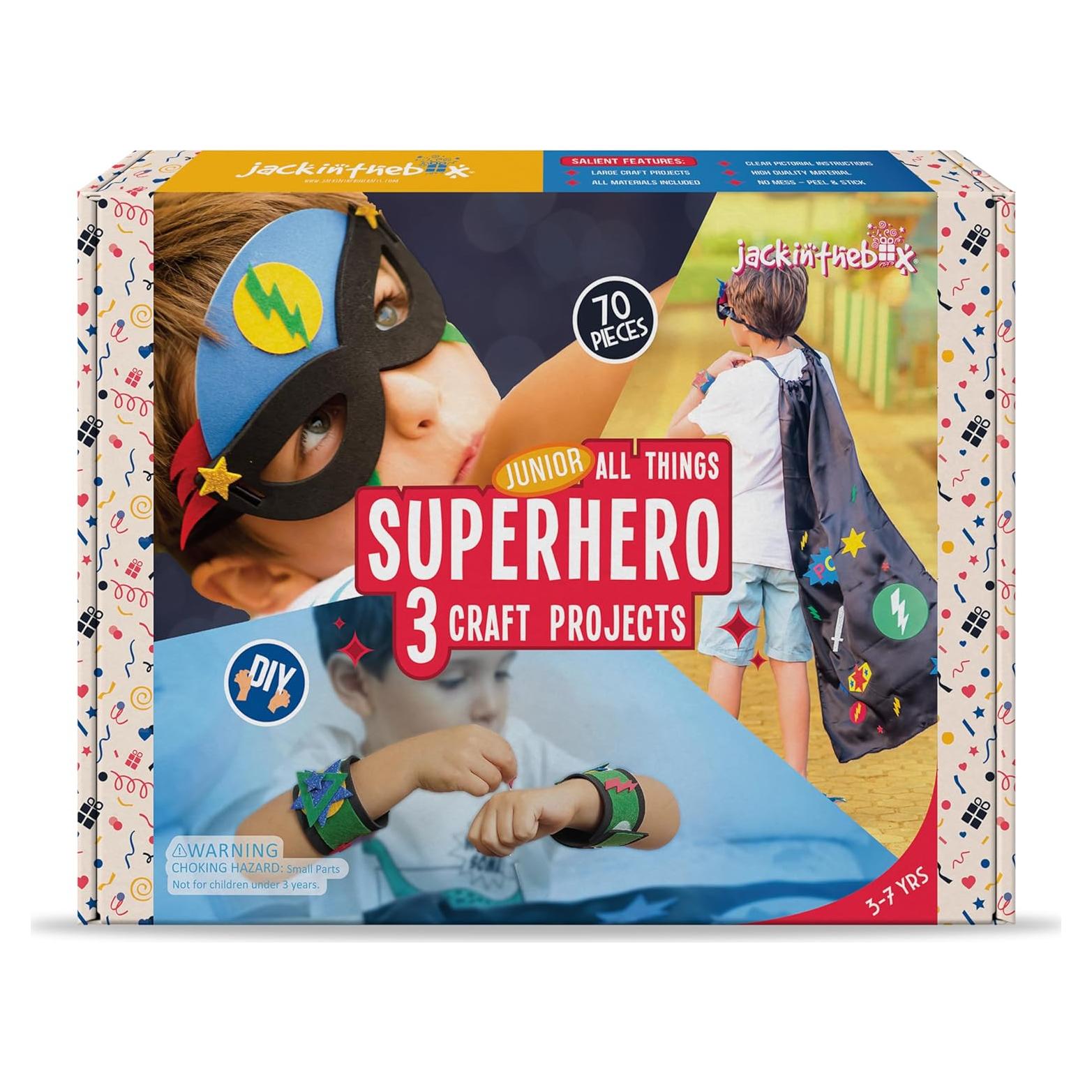 Kit de Manualidades JackInTheBox Superhéroe - 3 Proyectos Creativos