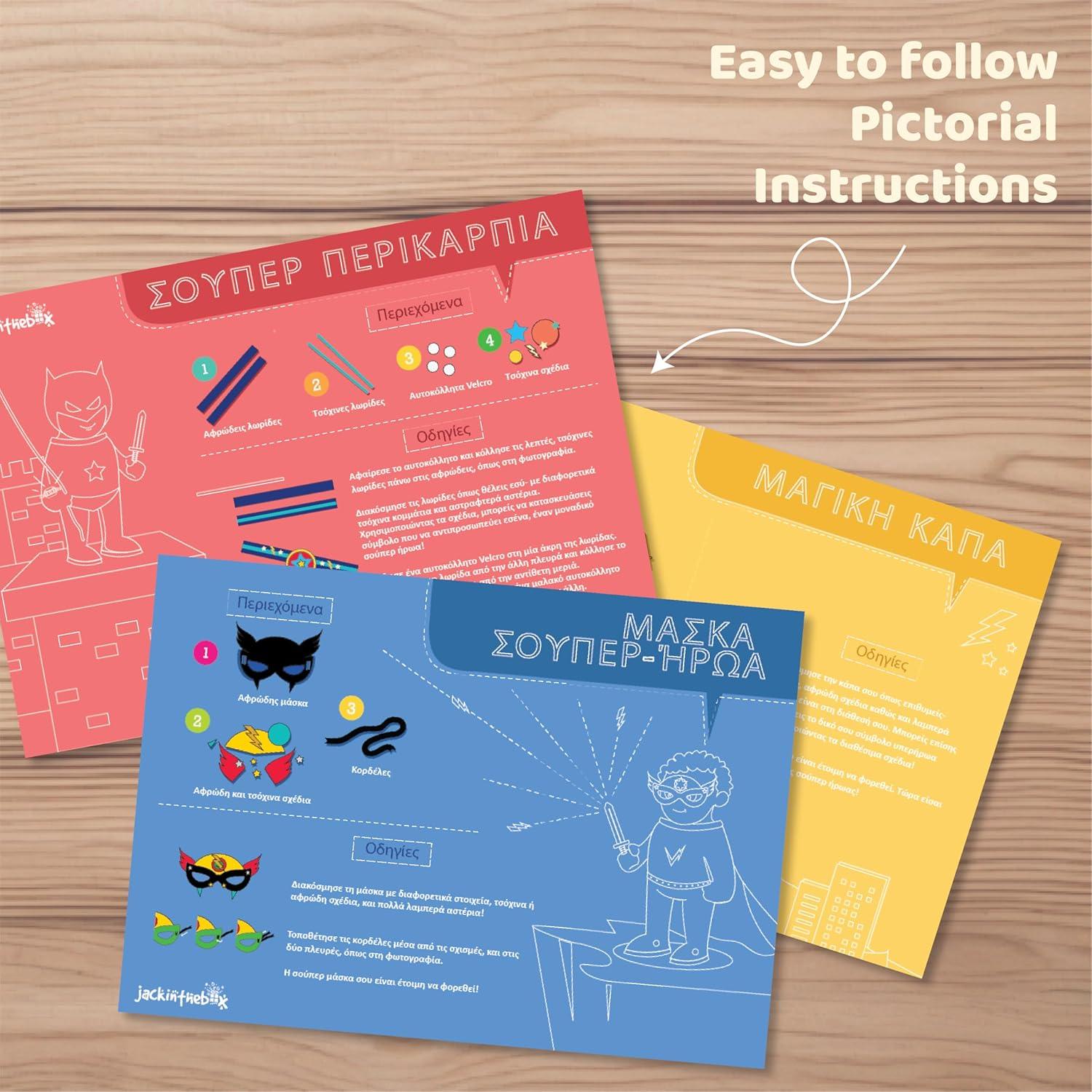 Kit de Manualidades JackInTheBox Superhéroe - 3 Proyectos Creativos